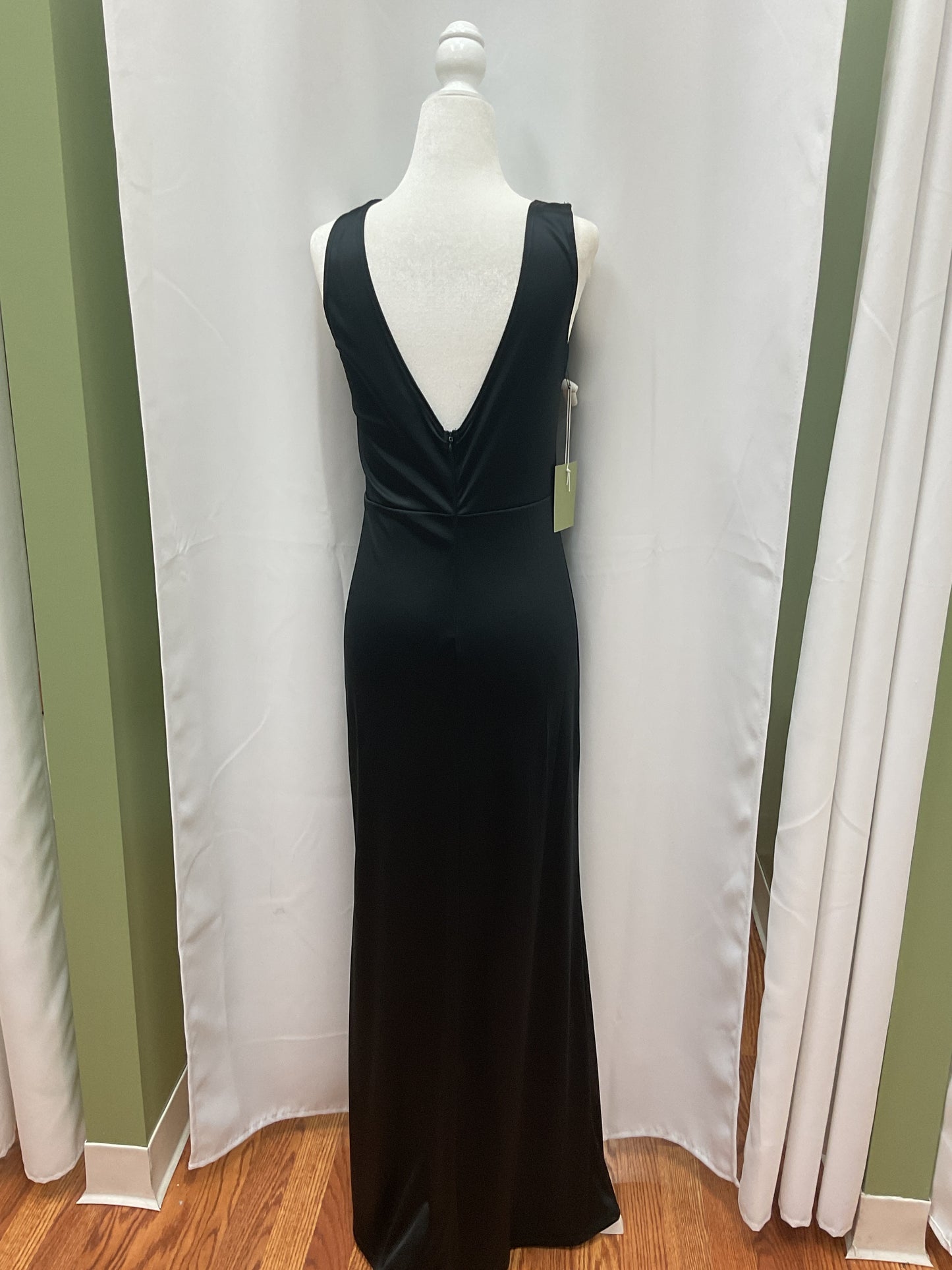 Black Square Neck Maxi Dress