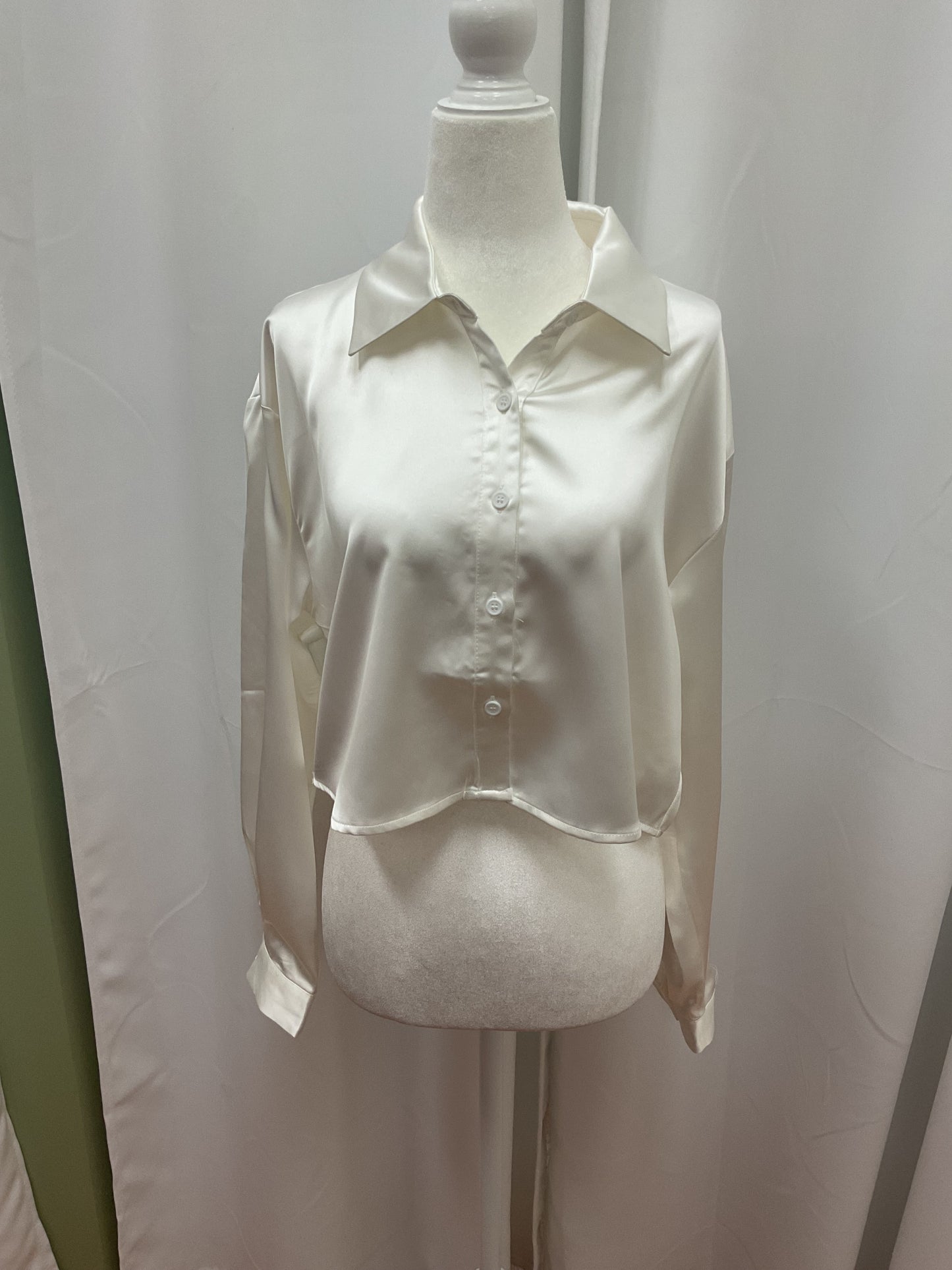Bottom up satin top