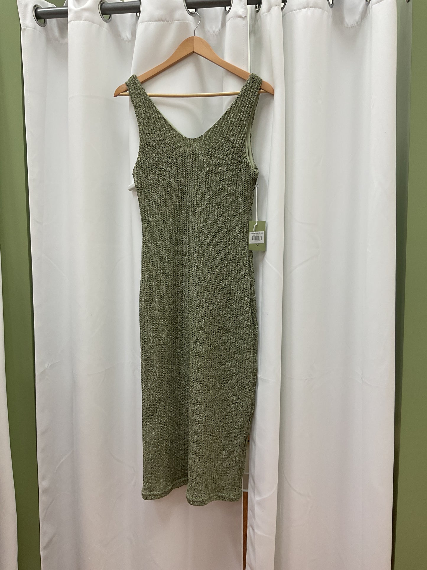 Woven midi dress