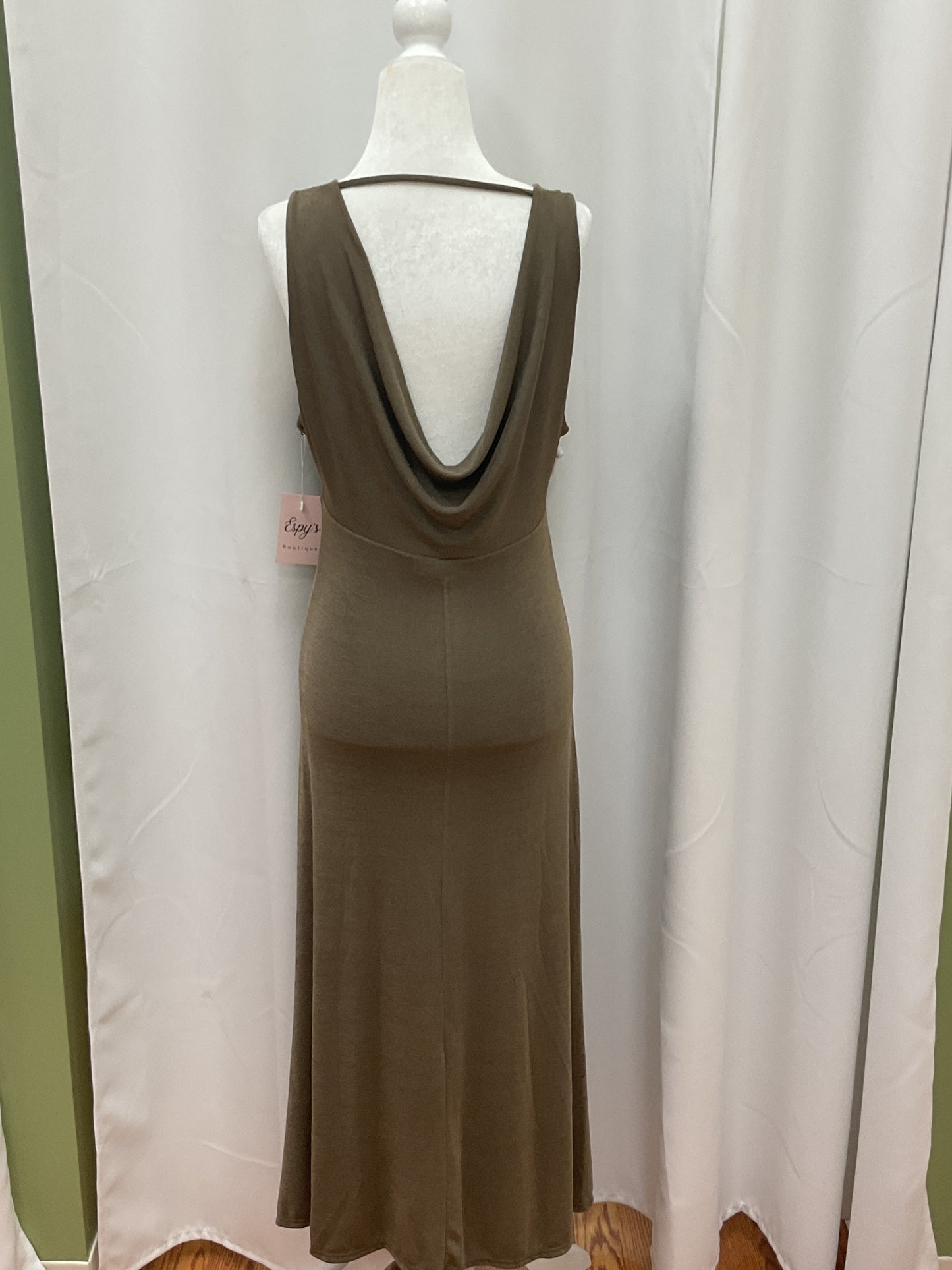 Olive V Neck Dress