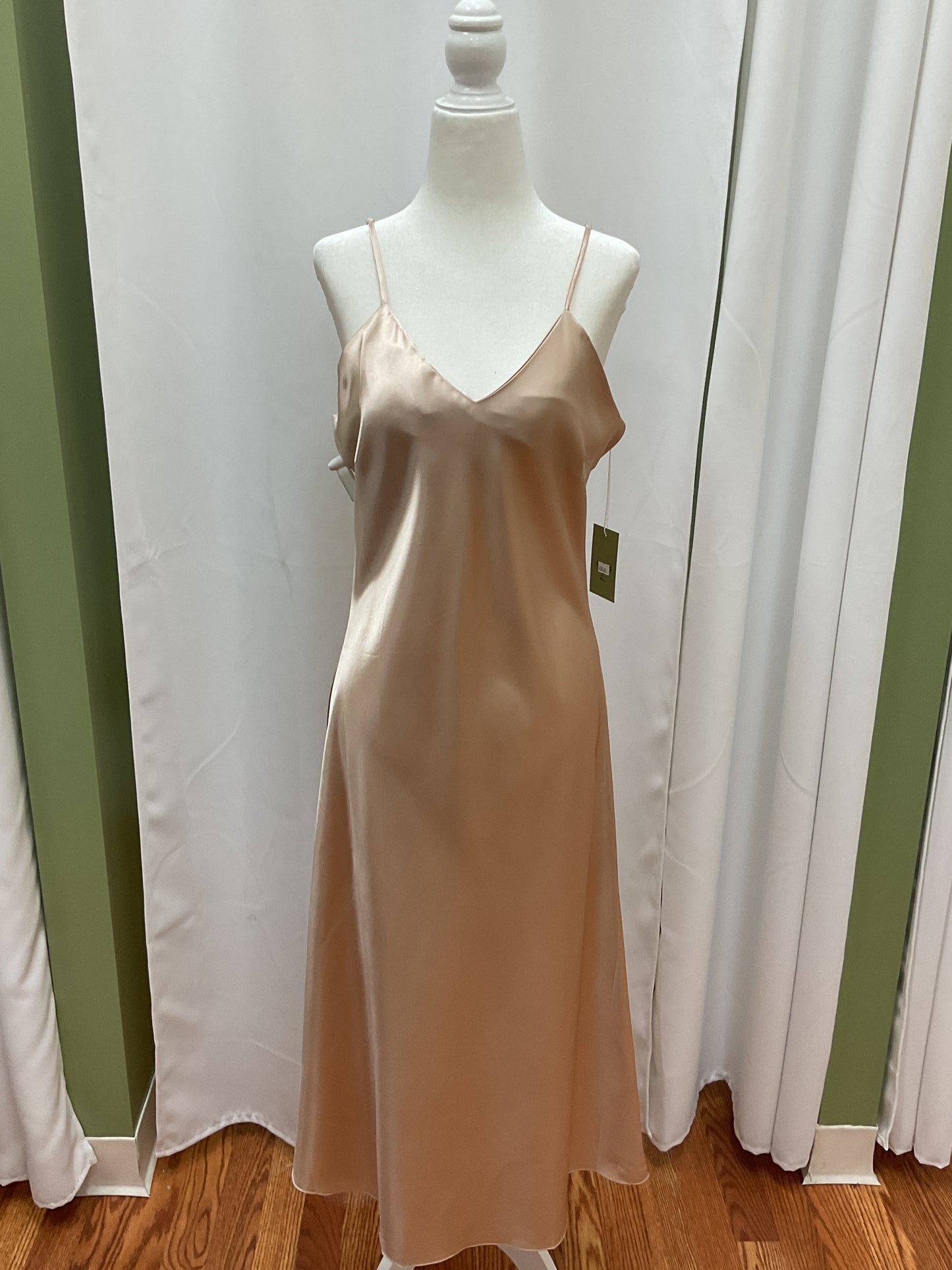 Simple Rose Gold Slick Dress