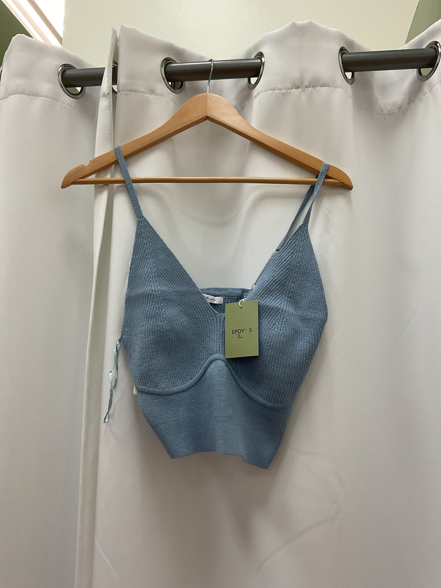 Baby blue top