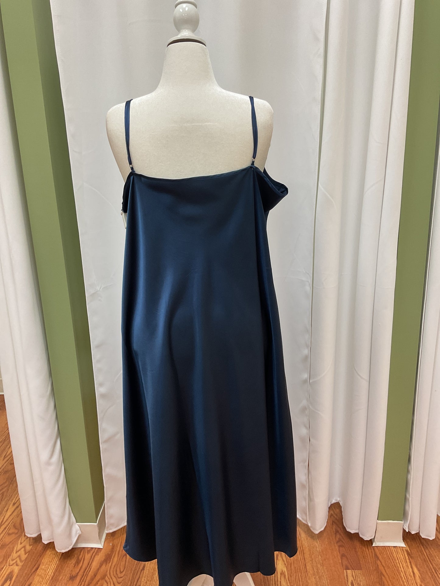 Deep Sea Blue Slick Dress