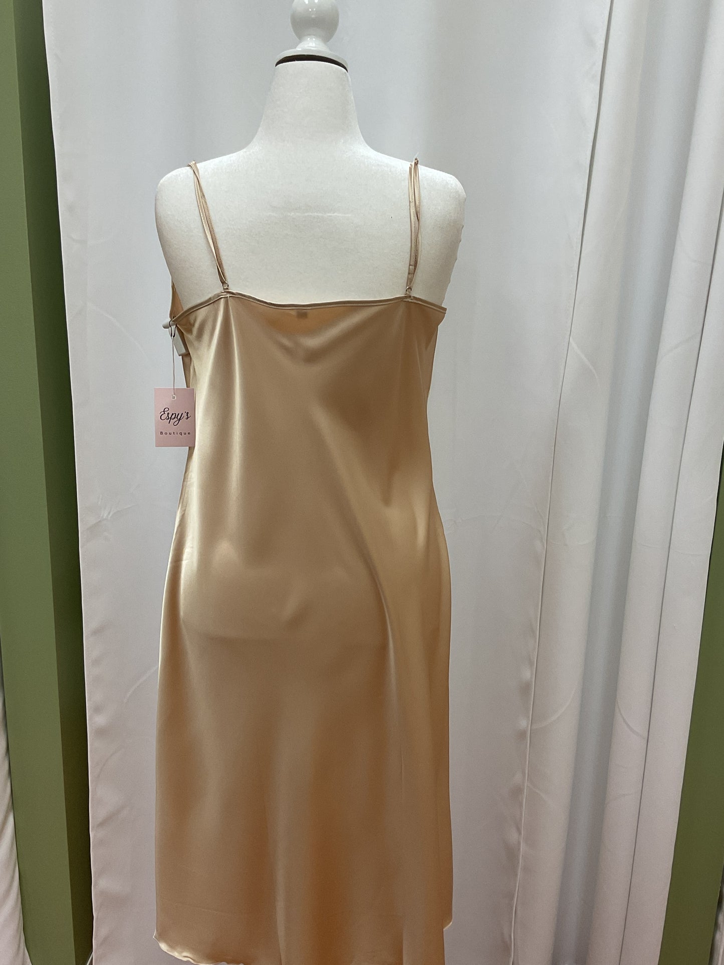 Gold Satin Dress