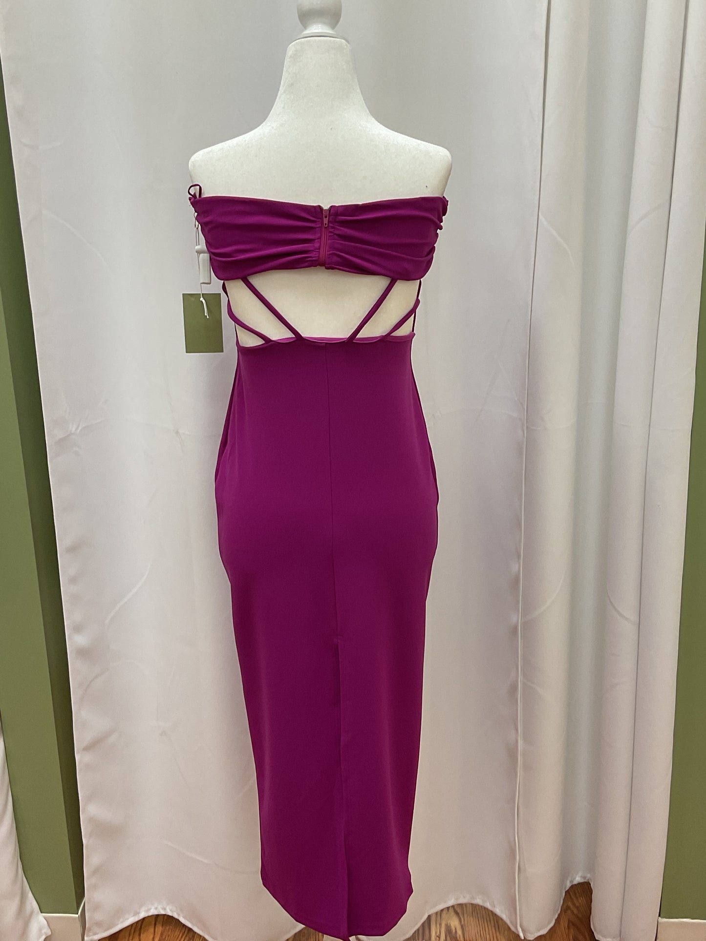 Magenta Scrunched Up Dress