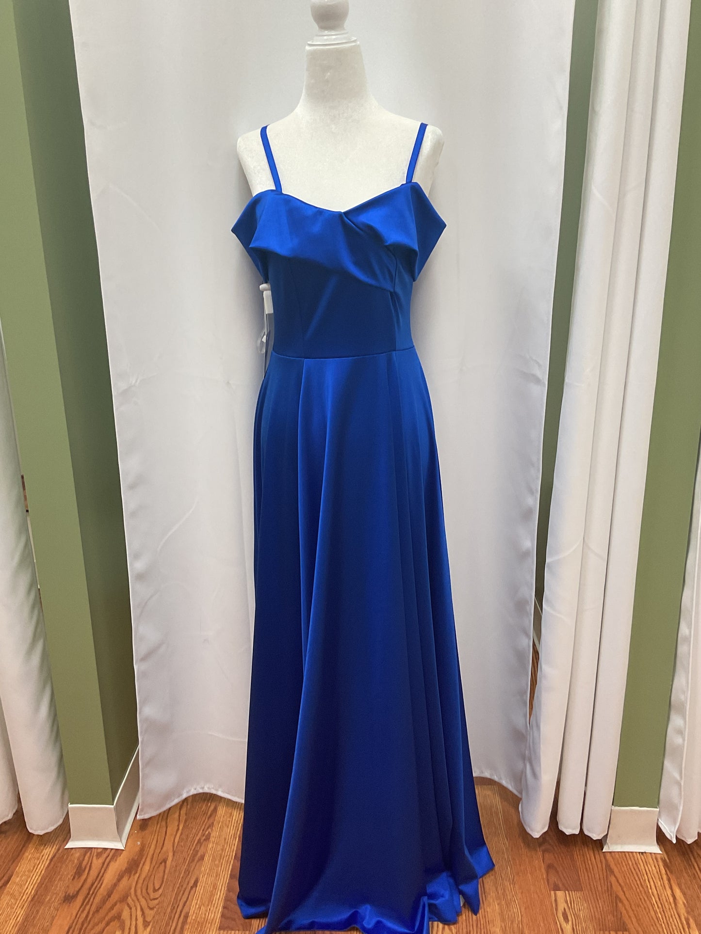 Shiny Royal Blue Dress