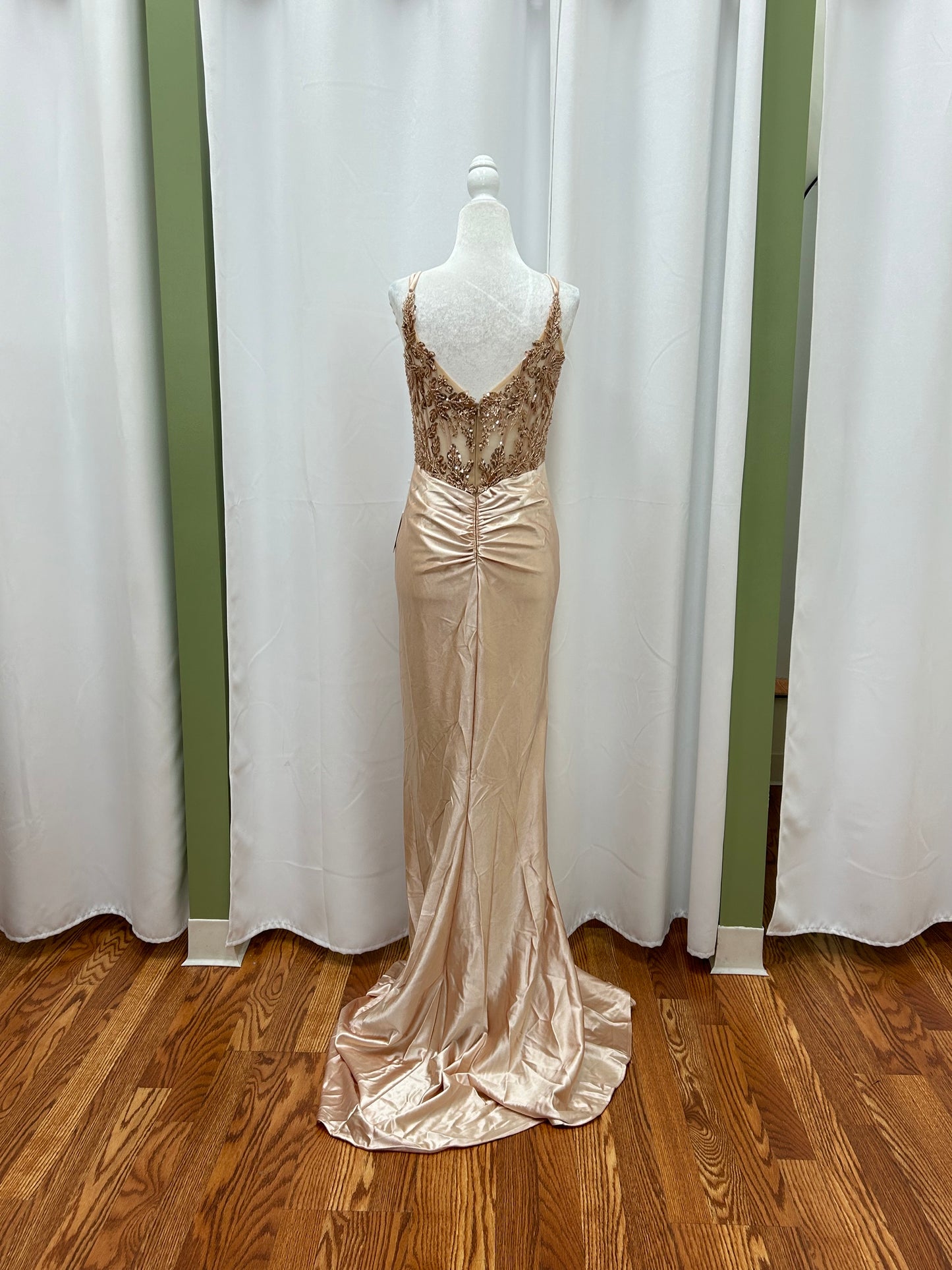 Champagne dress long