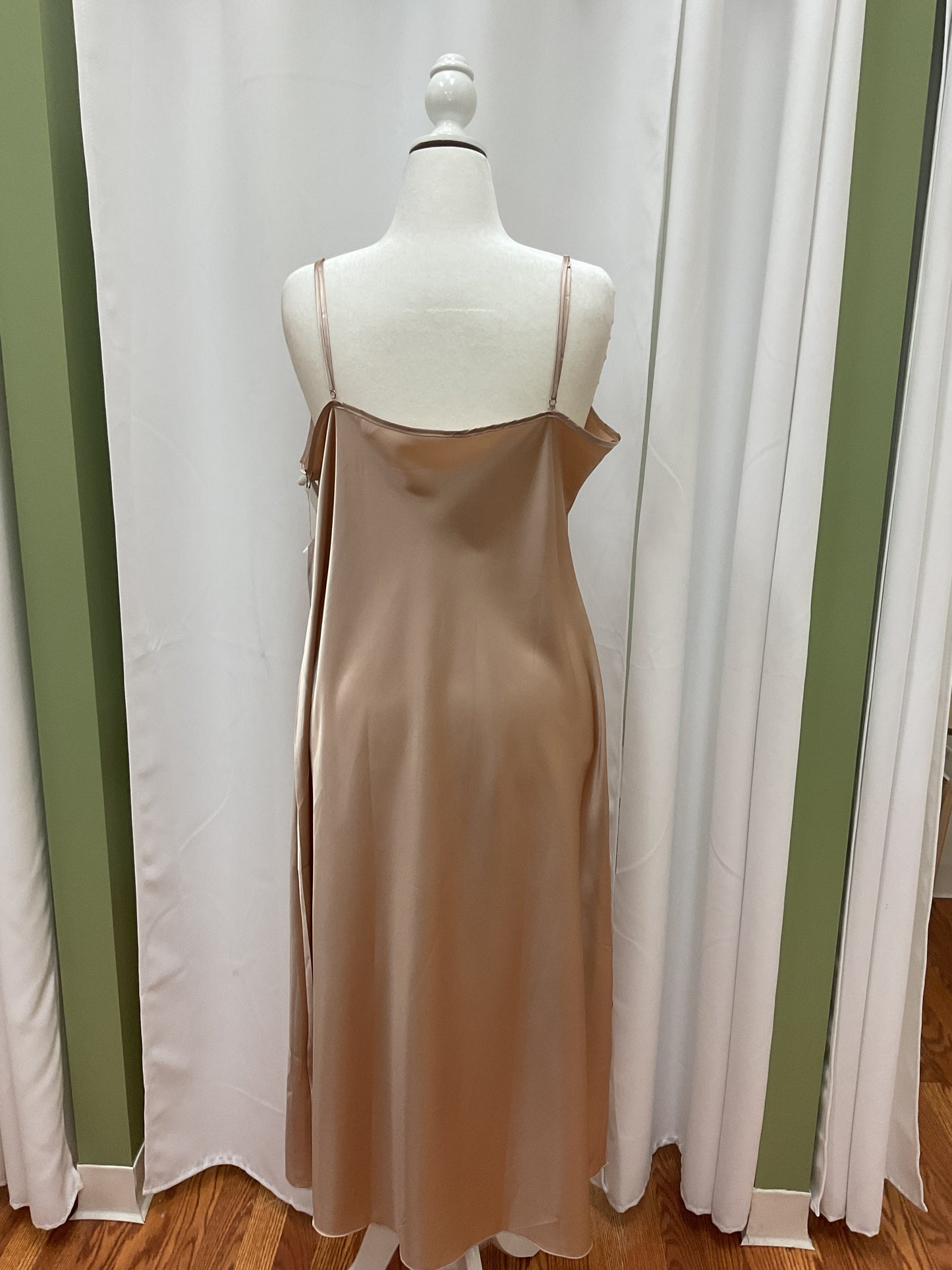 Champagne Plus Silk Dress