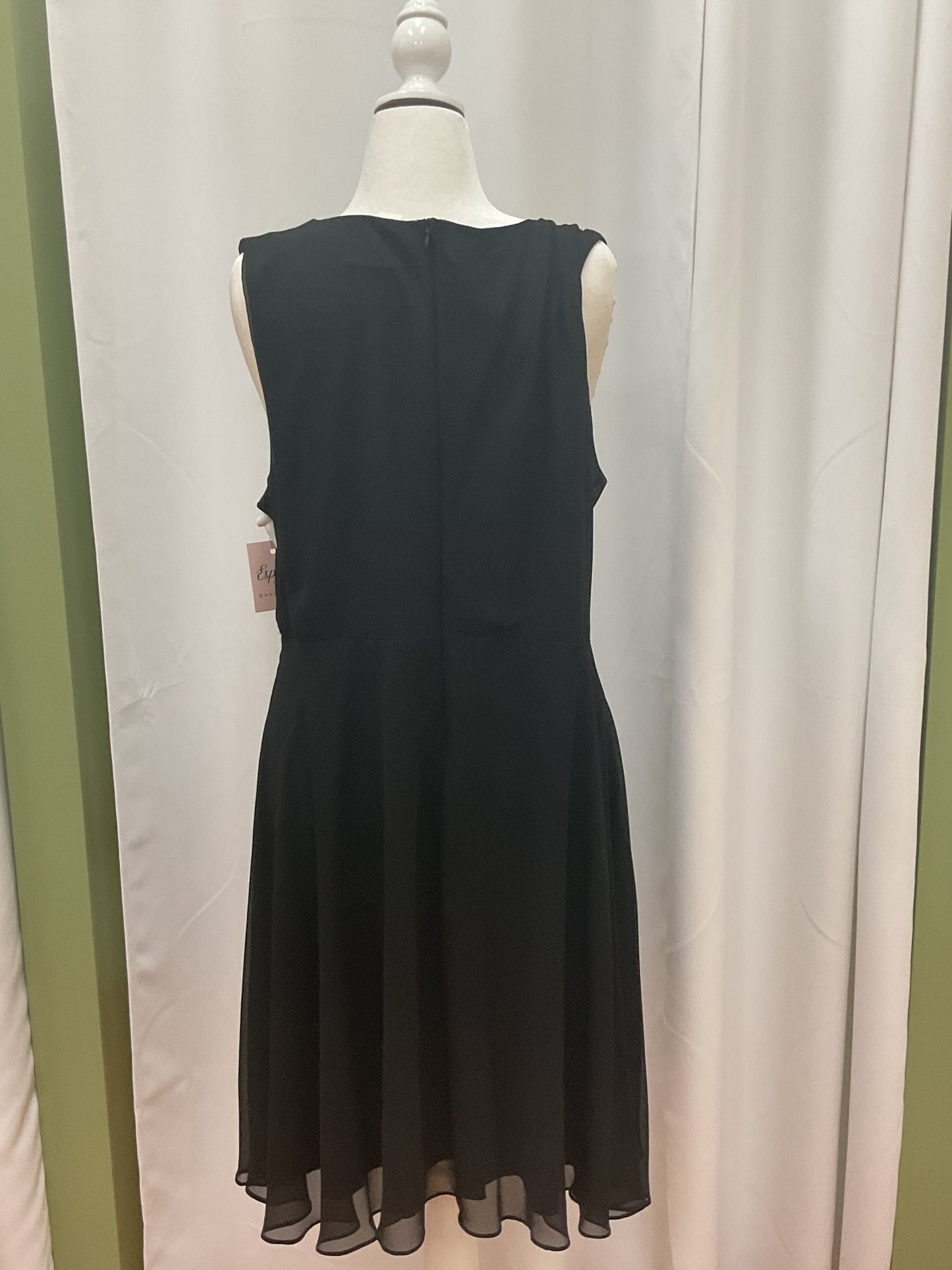 Black Dress with Gem Waist