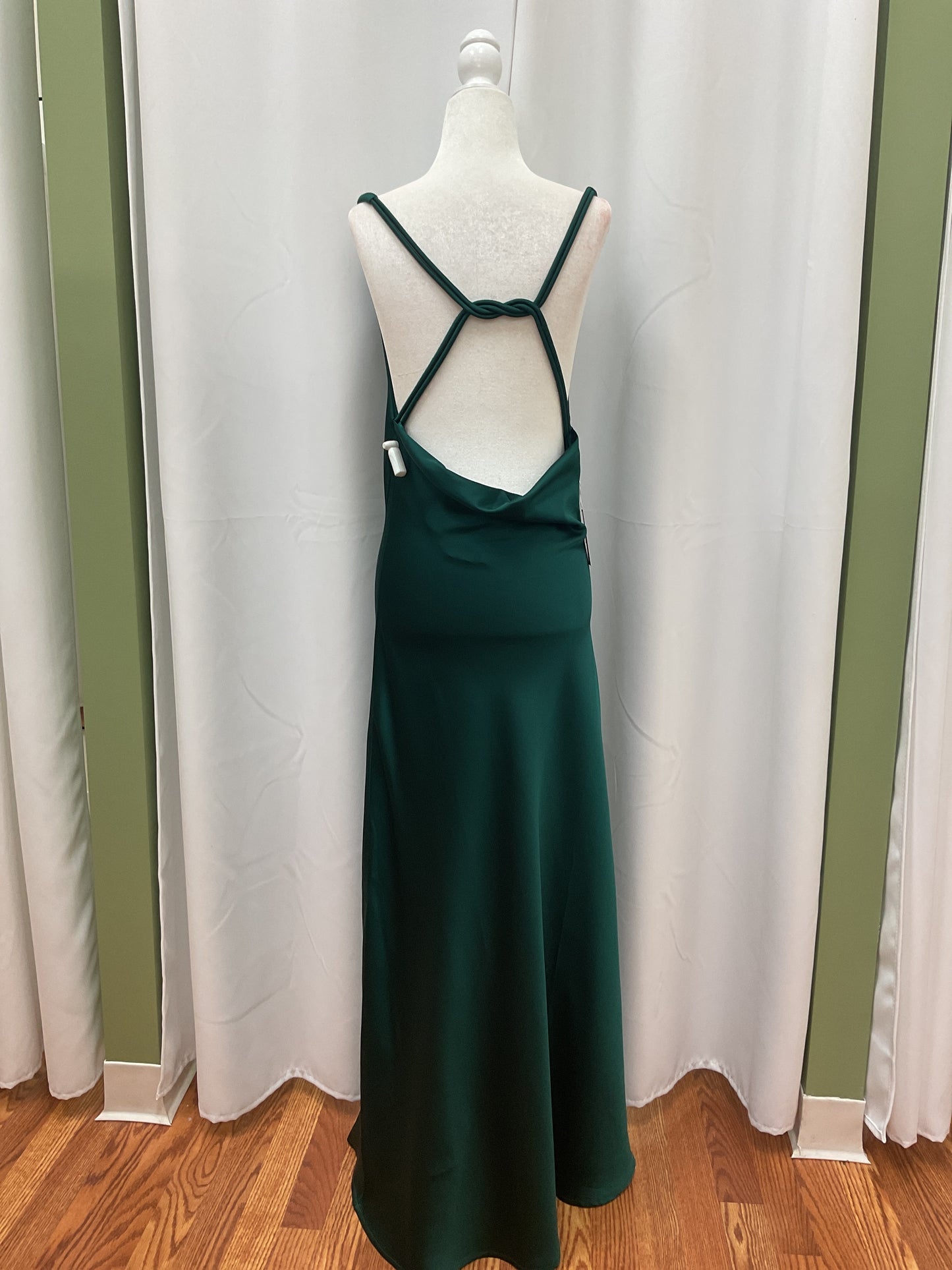 Forest Green Long Elegant Dress