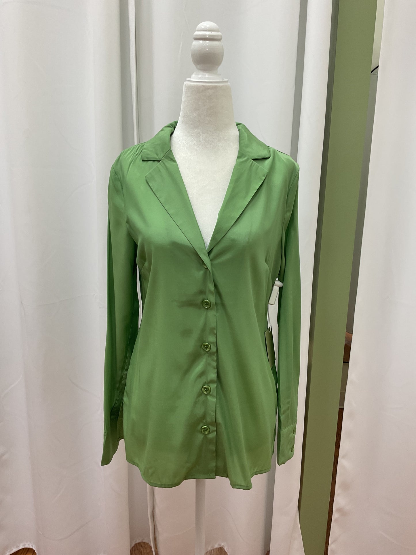 Button down green