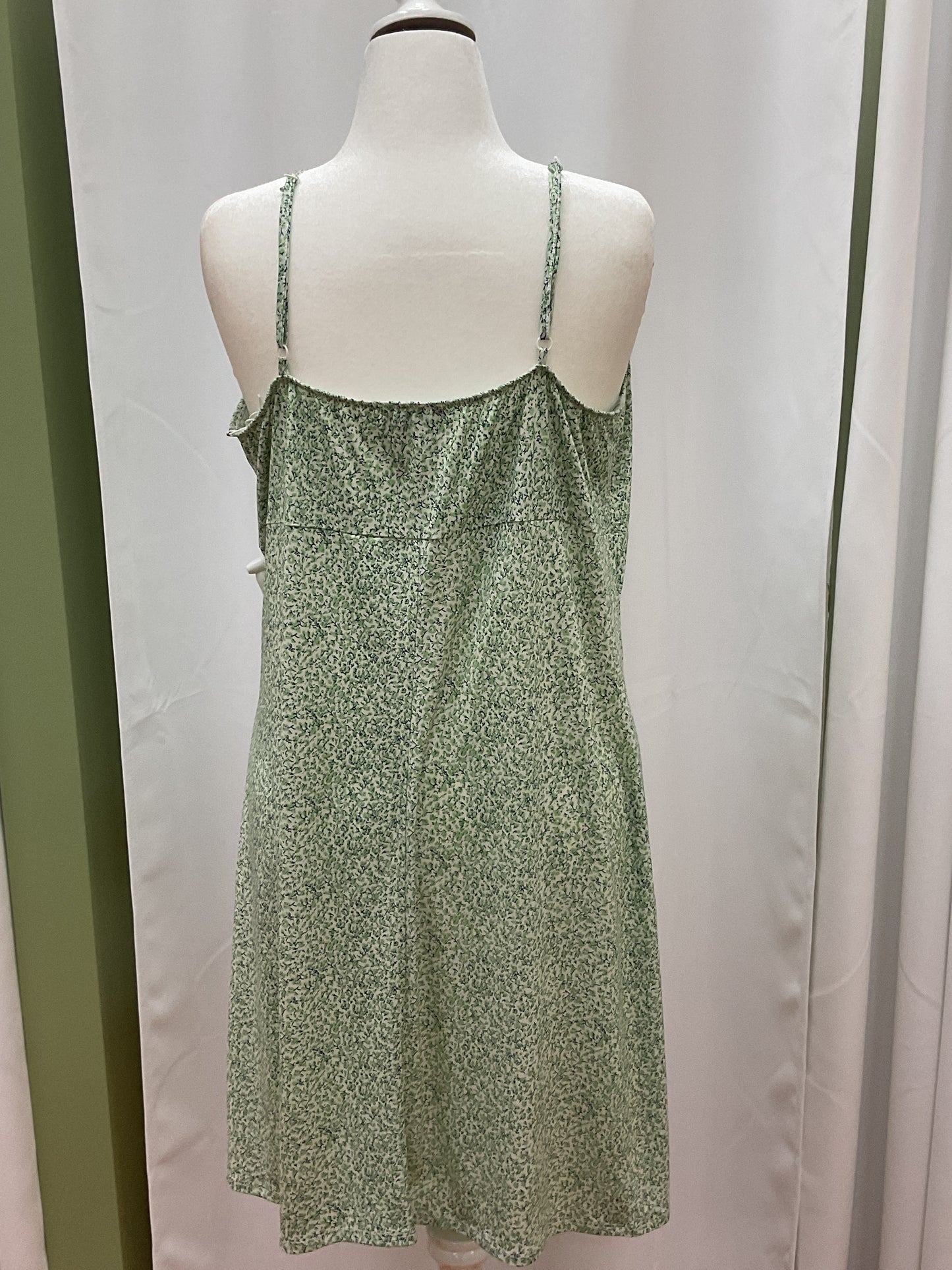Green Floral Printed Dress