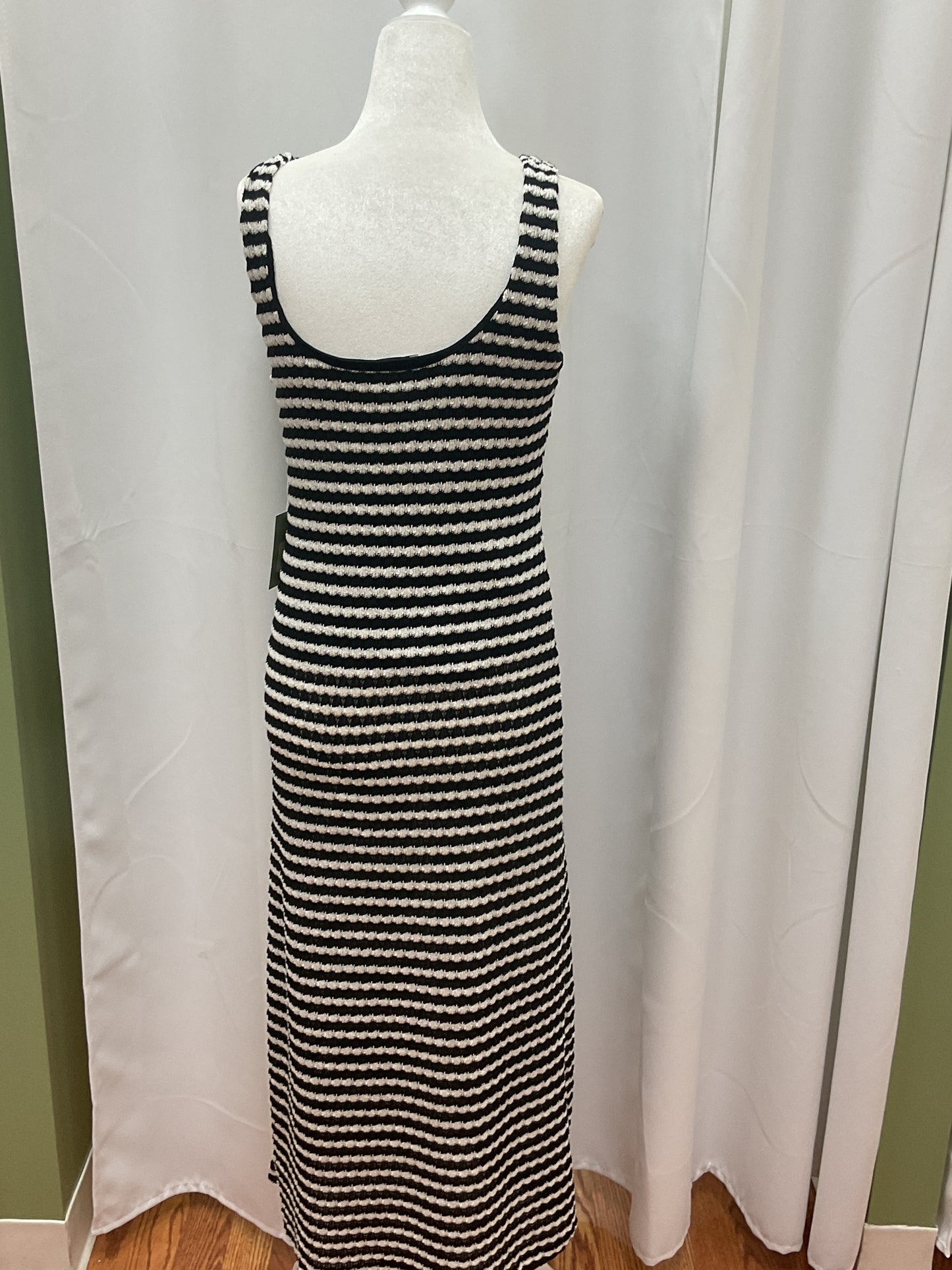 Black and White Striped Dress
