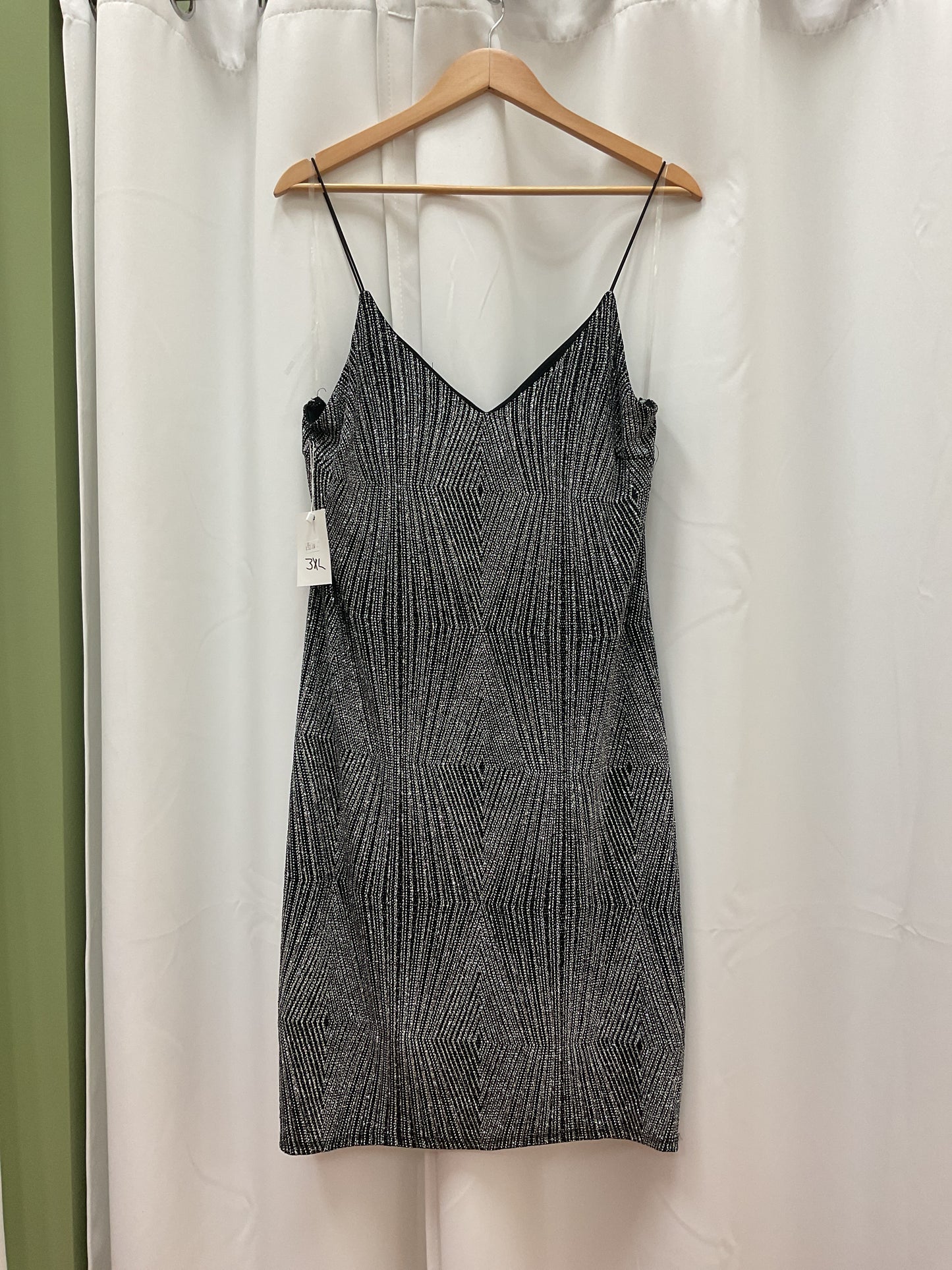 Black and silver dress