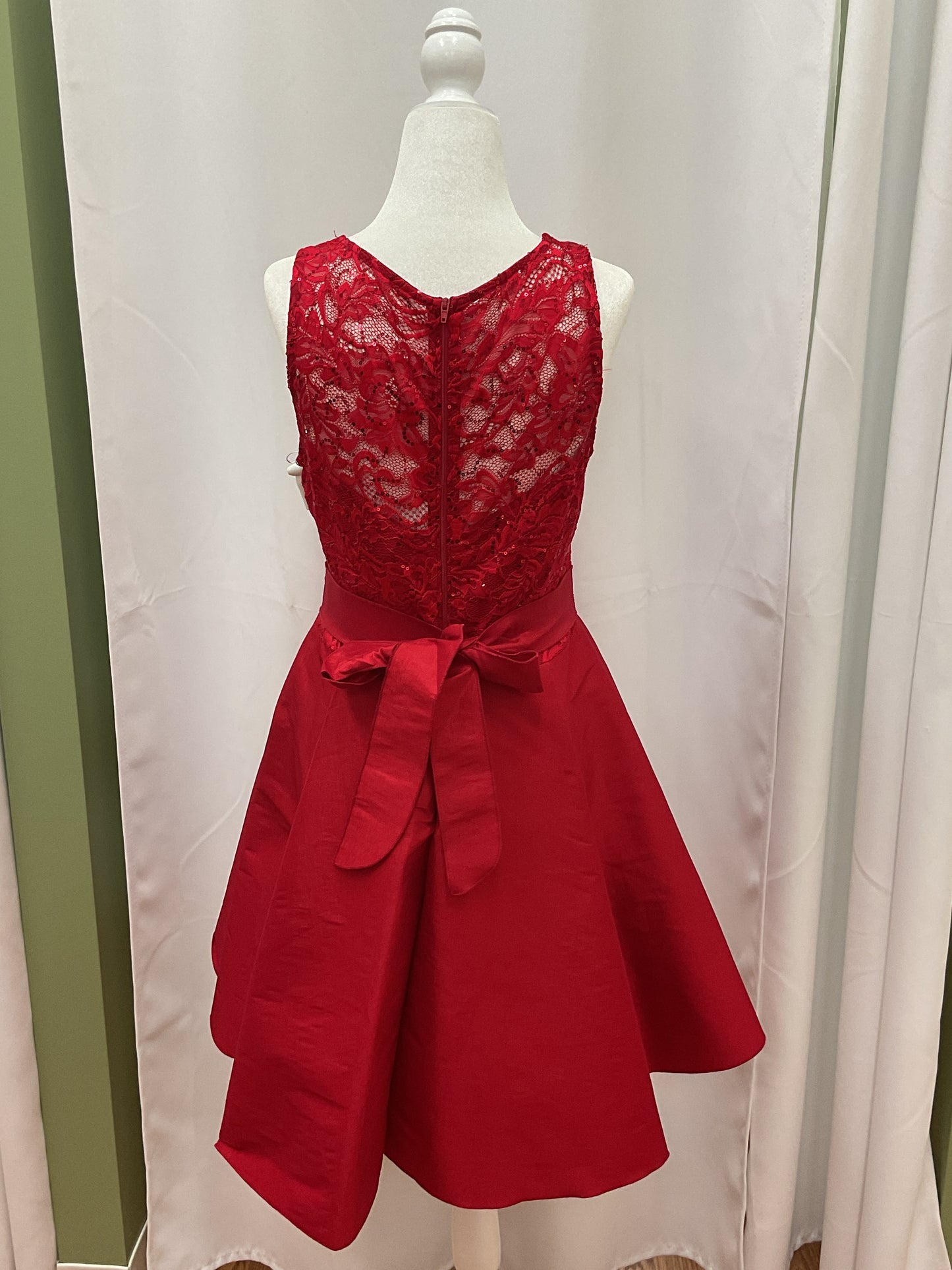 Red Gem with Sparkled Top Dama Dress