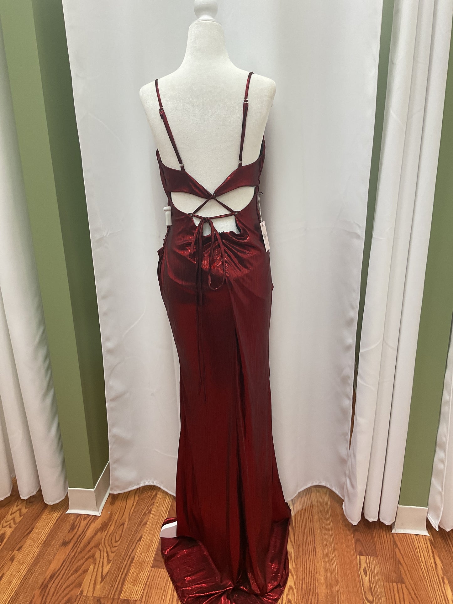 Dark Red Elegant Dress