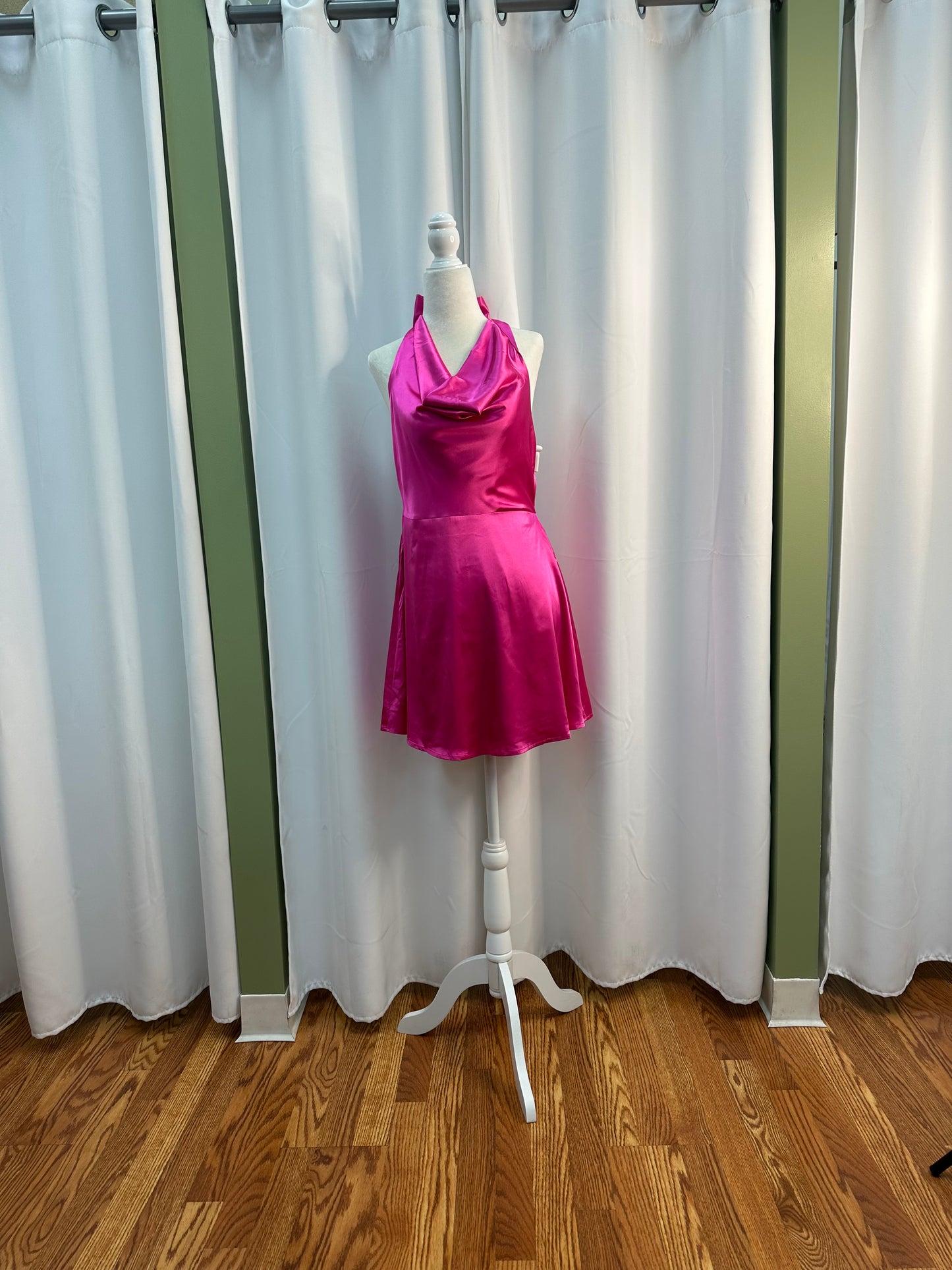 Fuchsia Turtleneck Mini