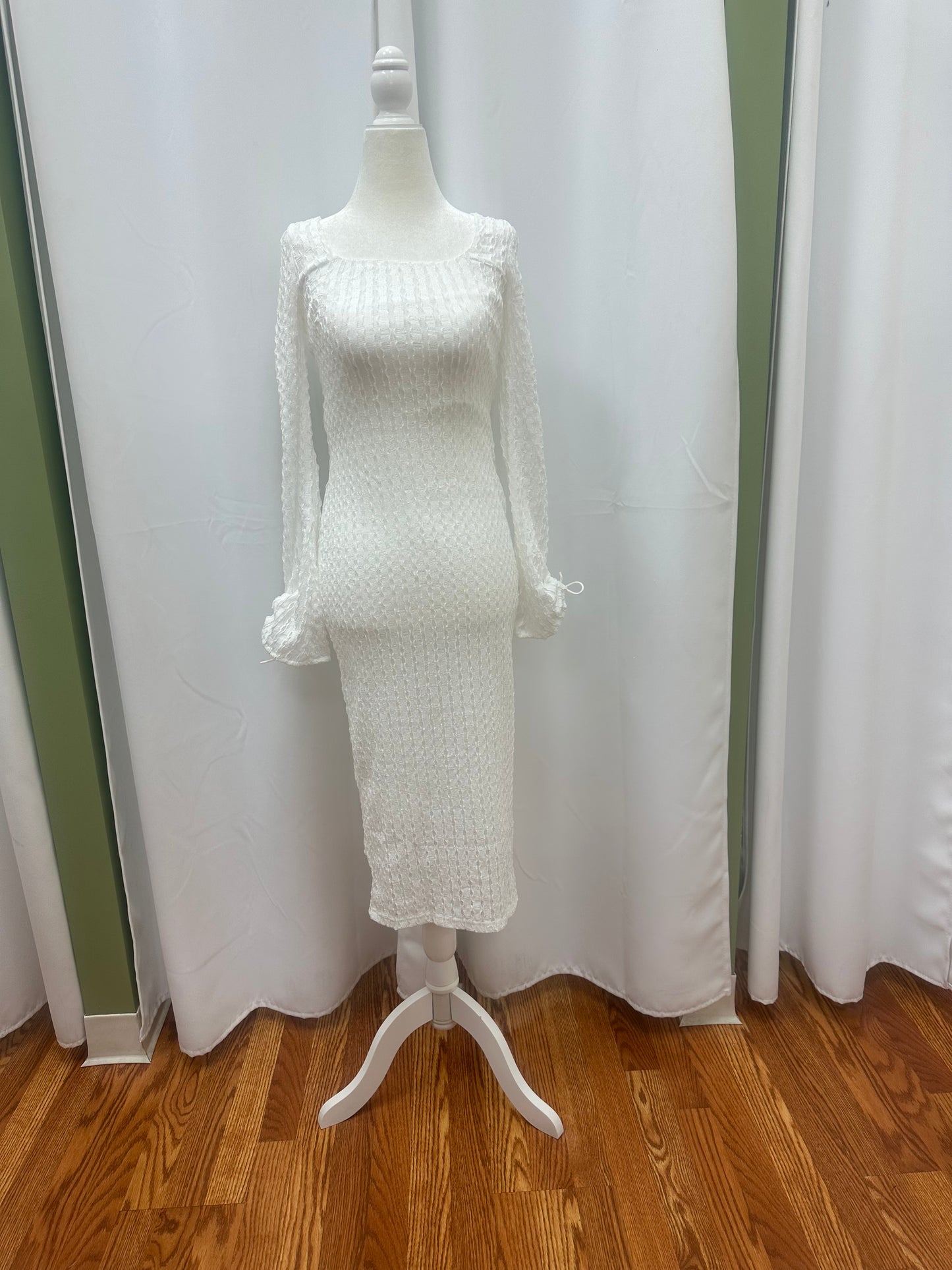 Cross Back White Dress