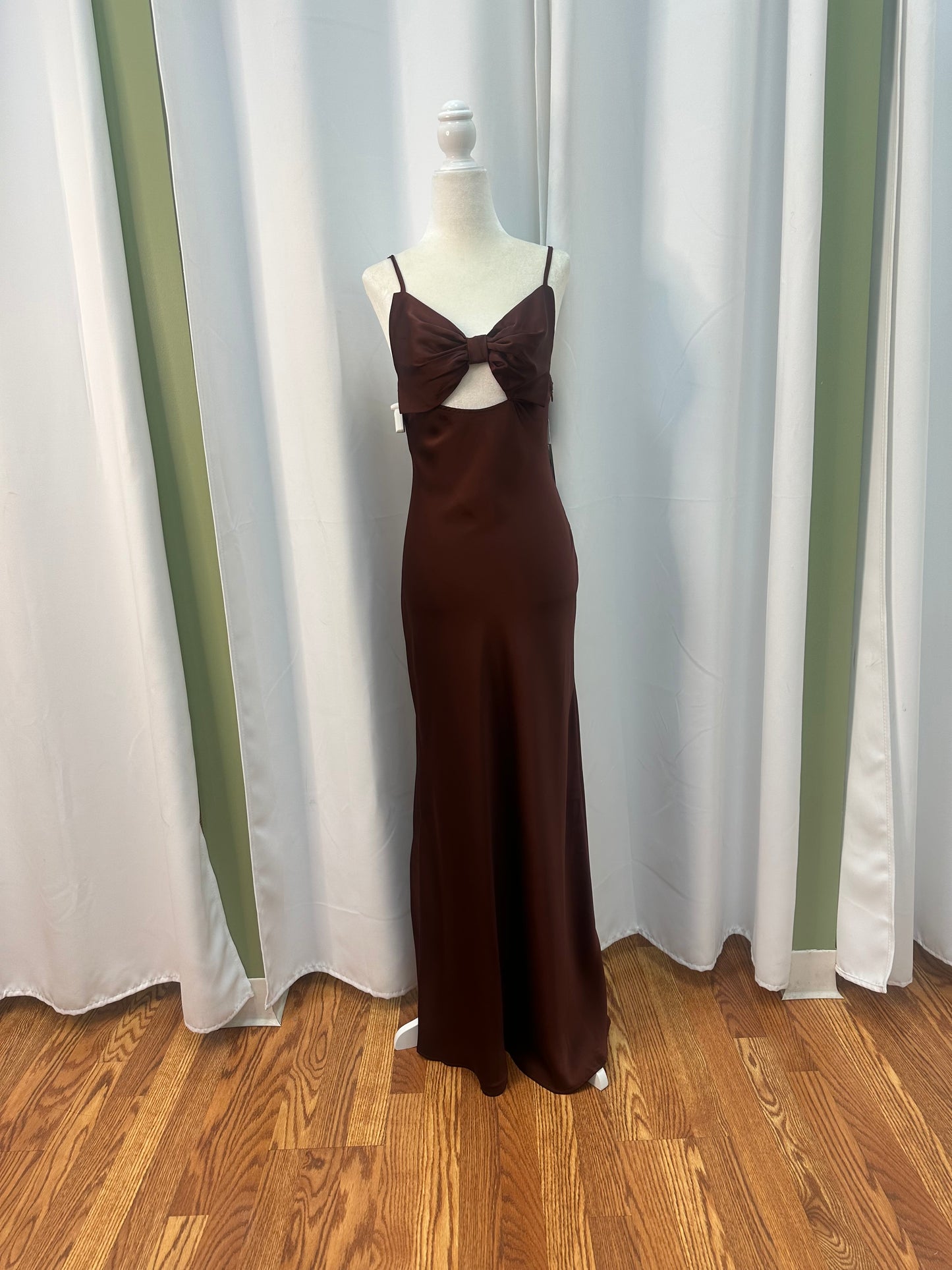 Dark Brown Bow Dress