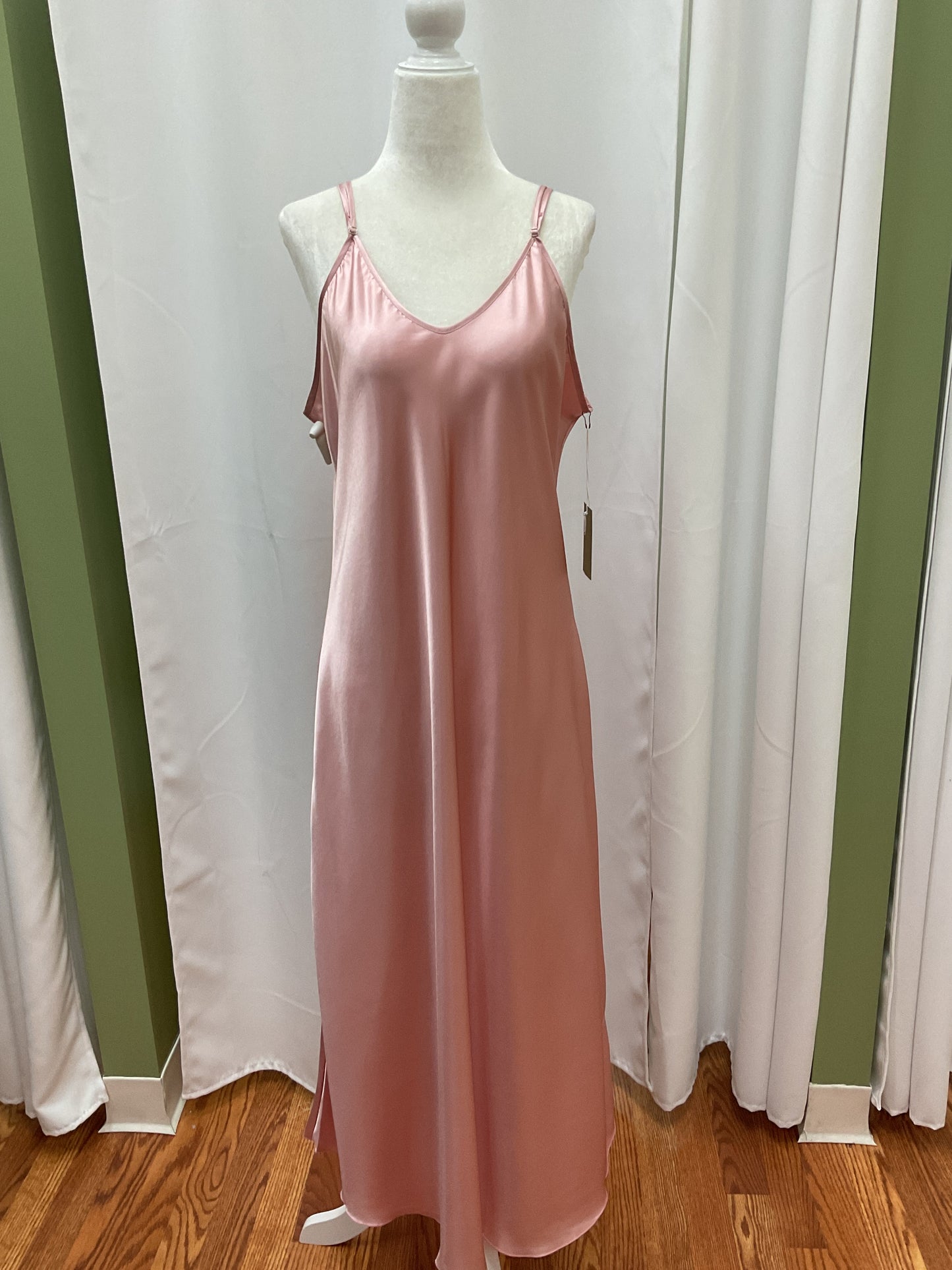 Pink Slick Elegant Dress