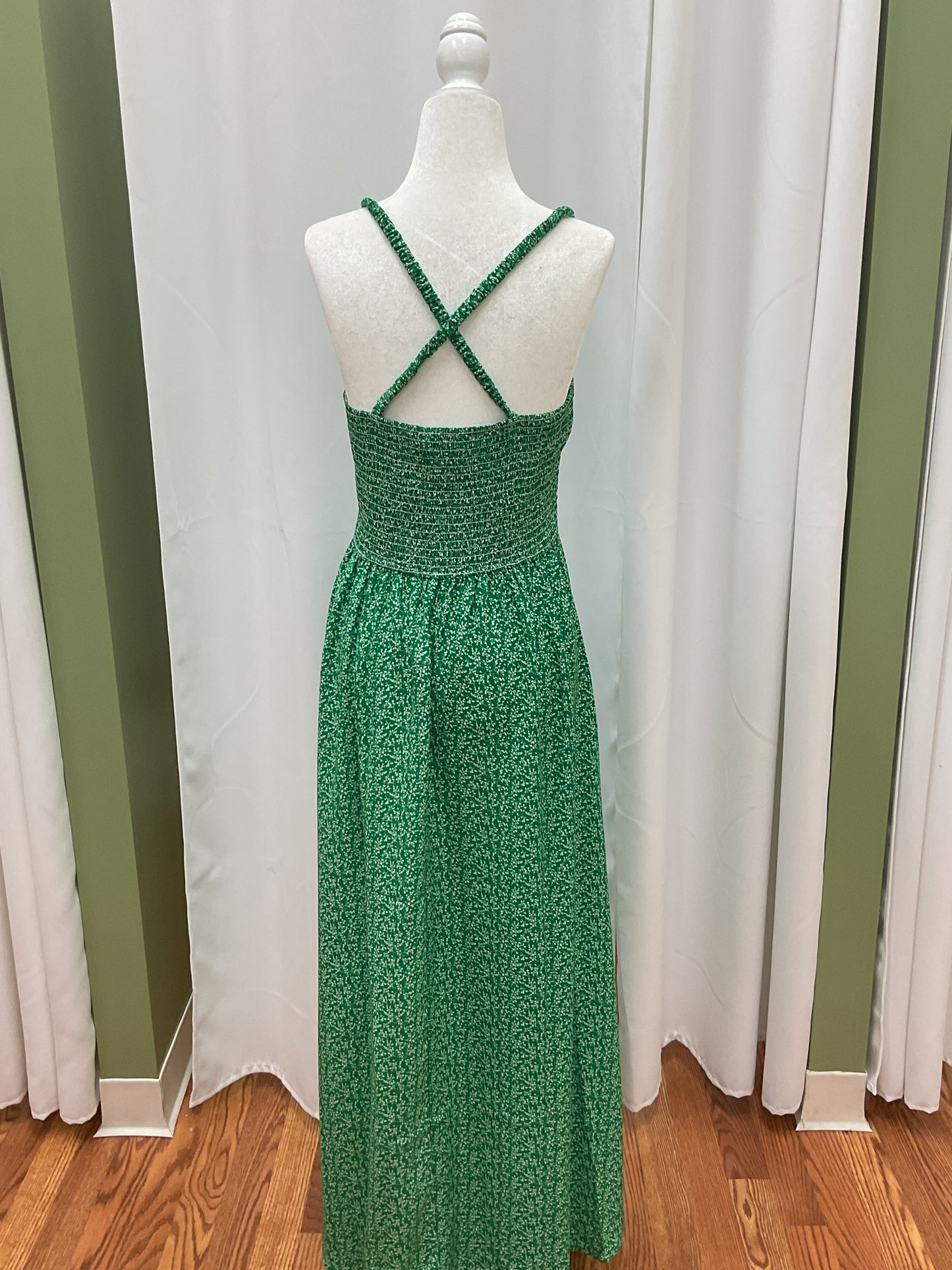 Green Floral Dress