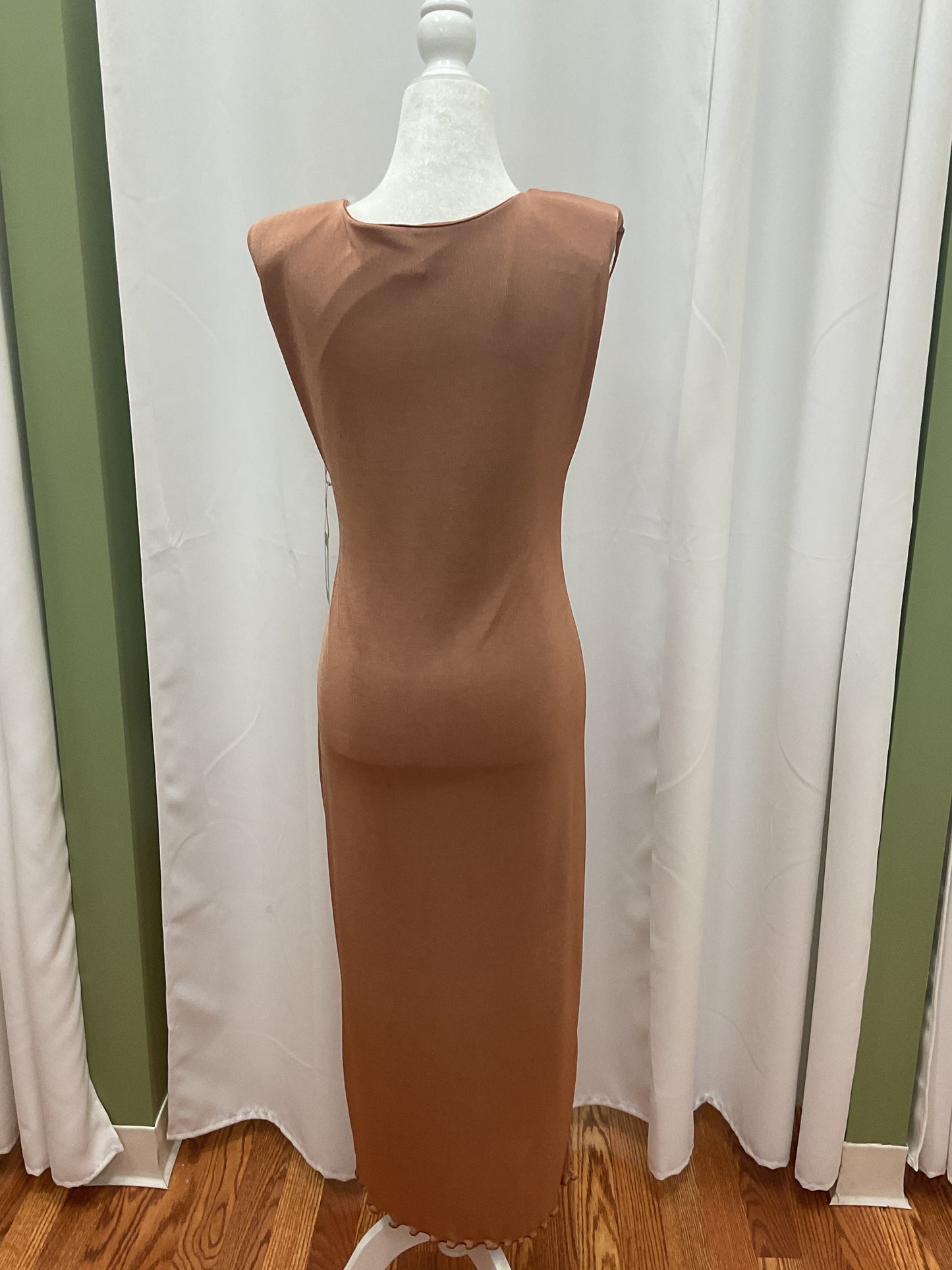 Tan Simple Long Dress