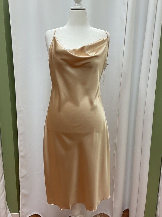 Gold Satin Dress
