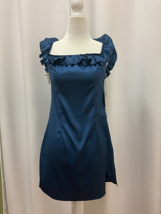 Blue Navy Bowed Dress