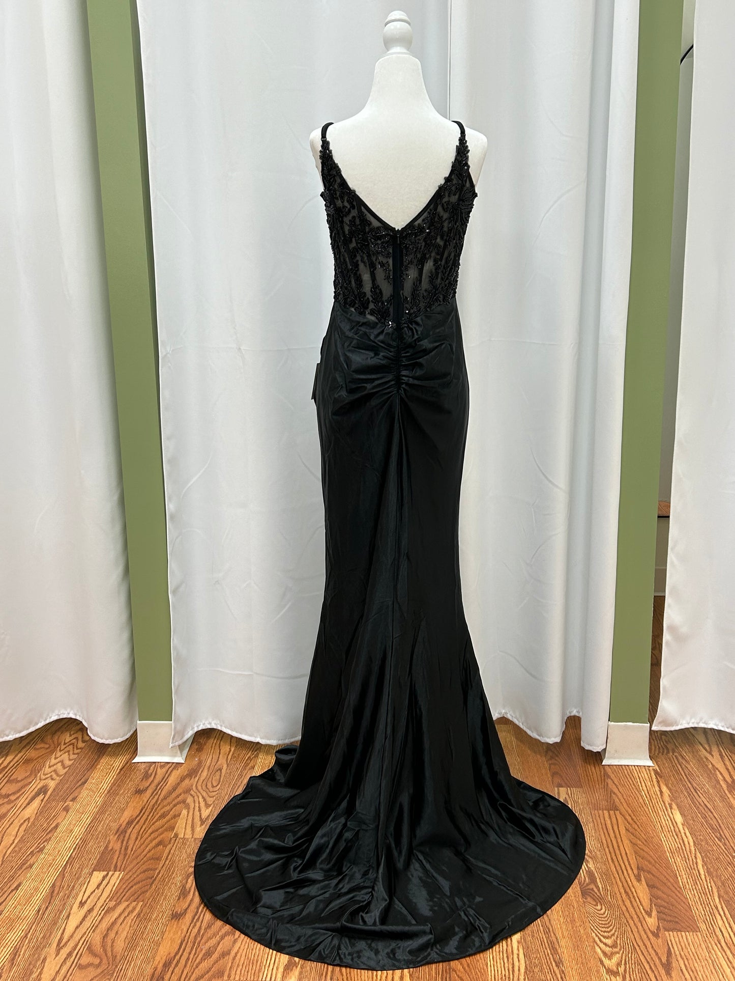 Black dress long