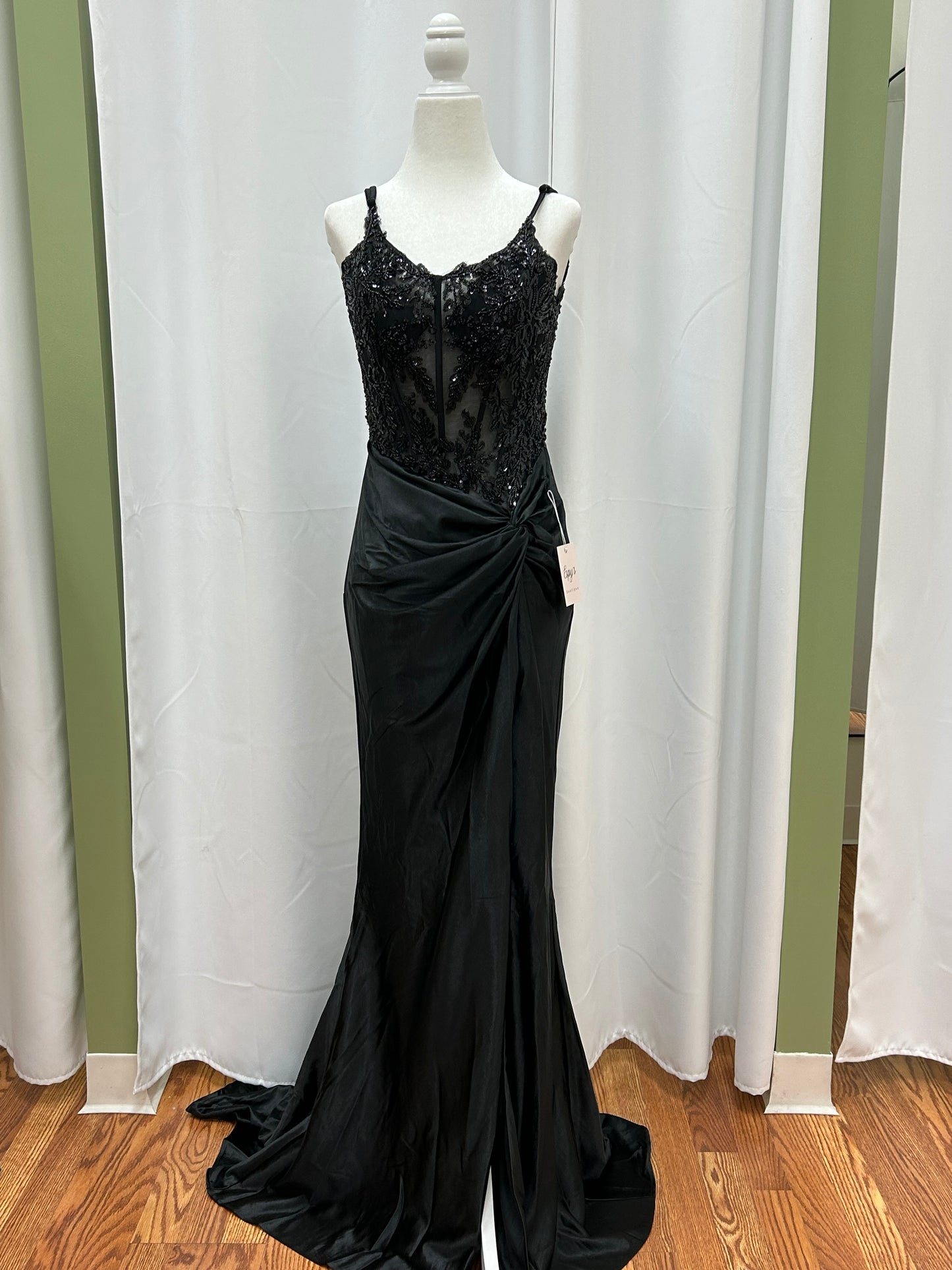 Black dress long