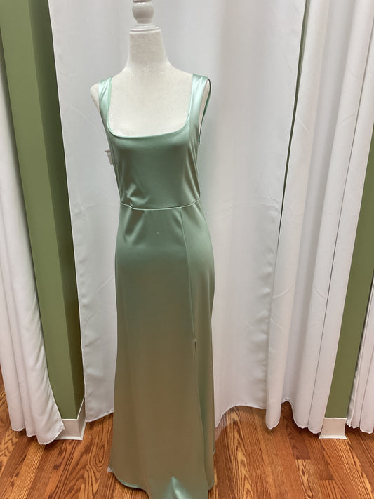 Aqua Slick Thin Shoulder Dress