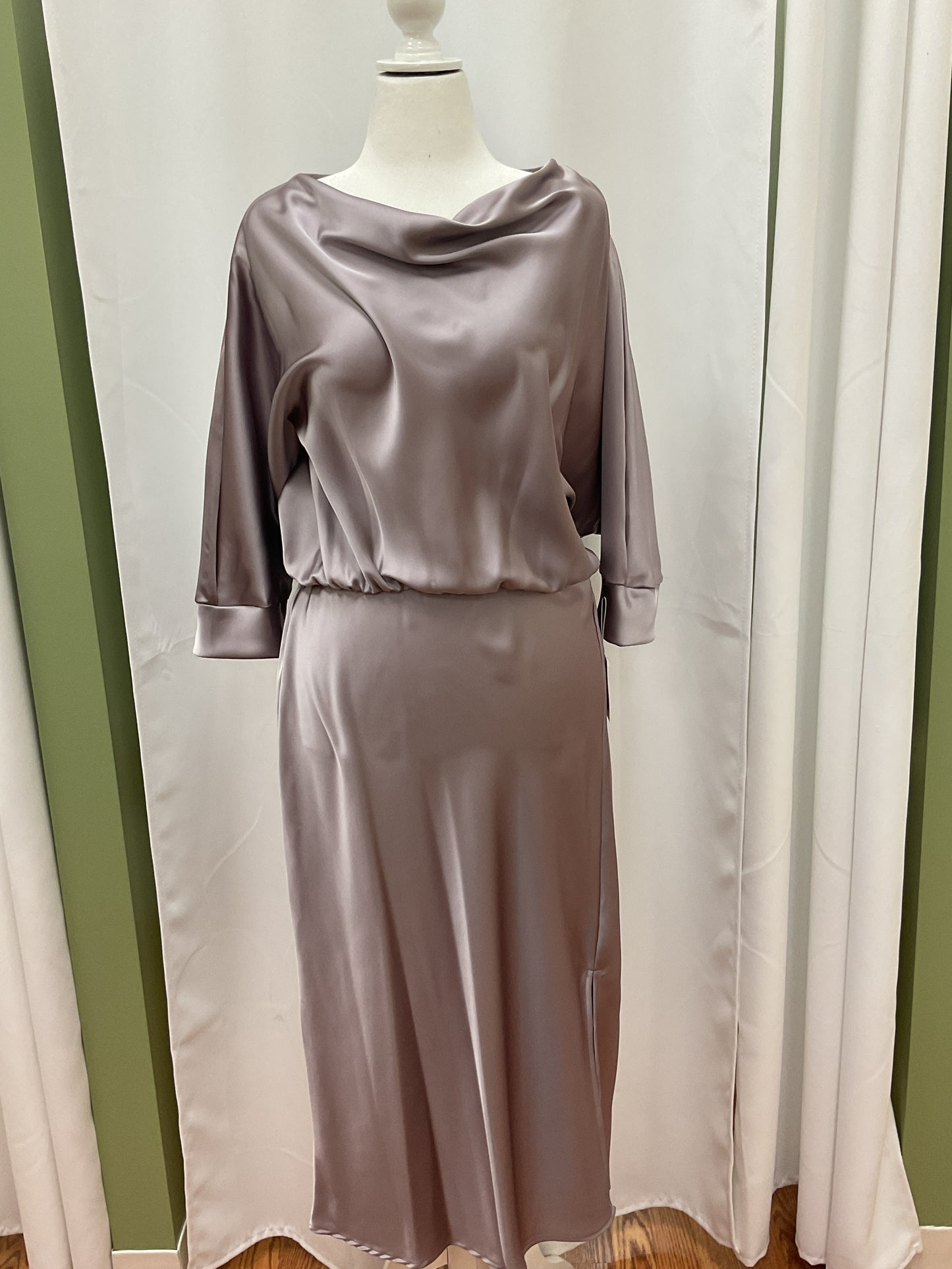Sliver Elegant Satin Dress