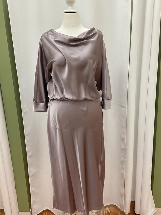Sliver Elegant Satin Dress
