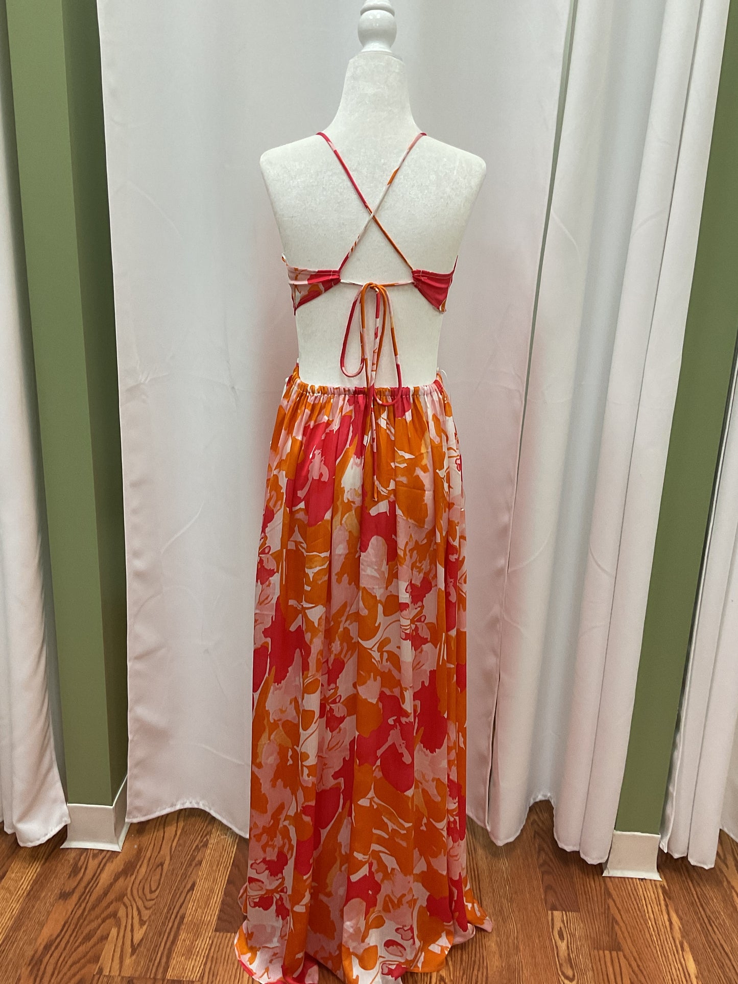 Summer Hawaiian Floral Dress