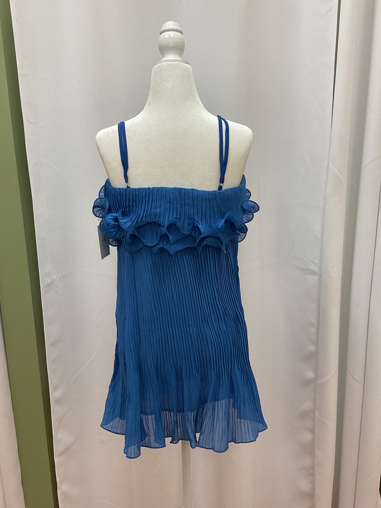 Ocean Sea Blue Ruffled Dress