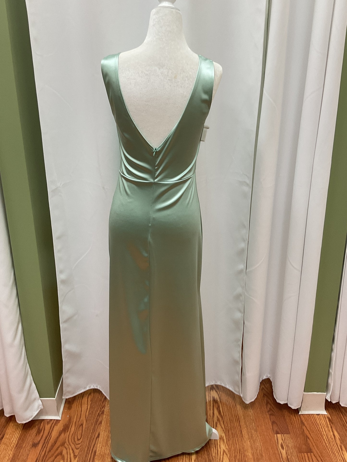 Aqua Slick Thin Shoulder Dress