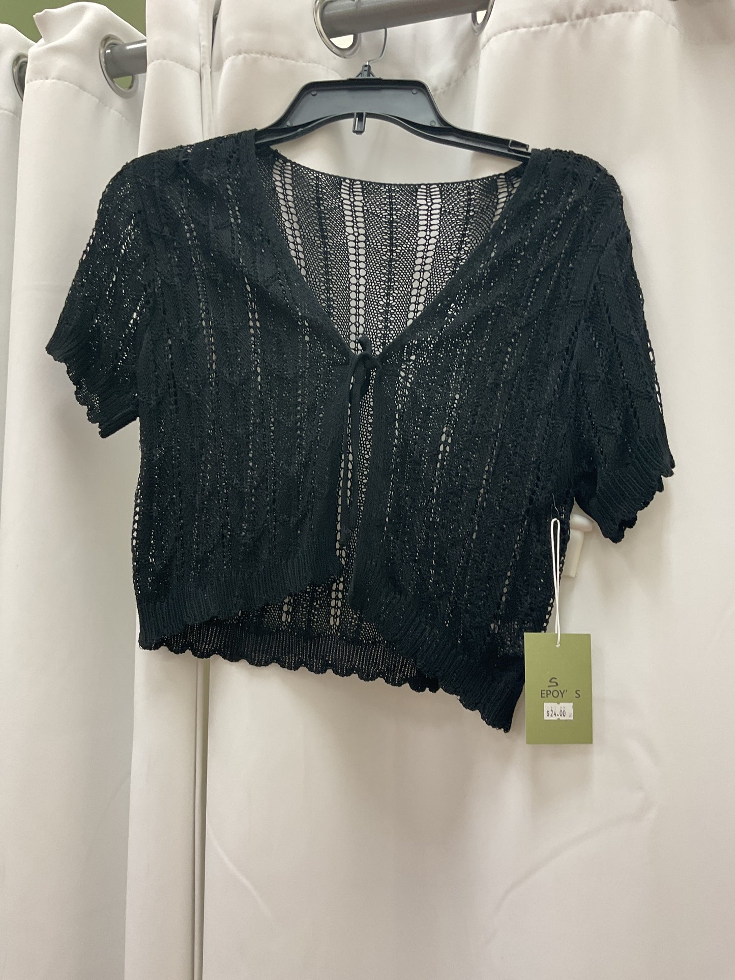 Mesh knit cardigan