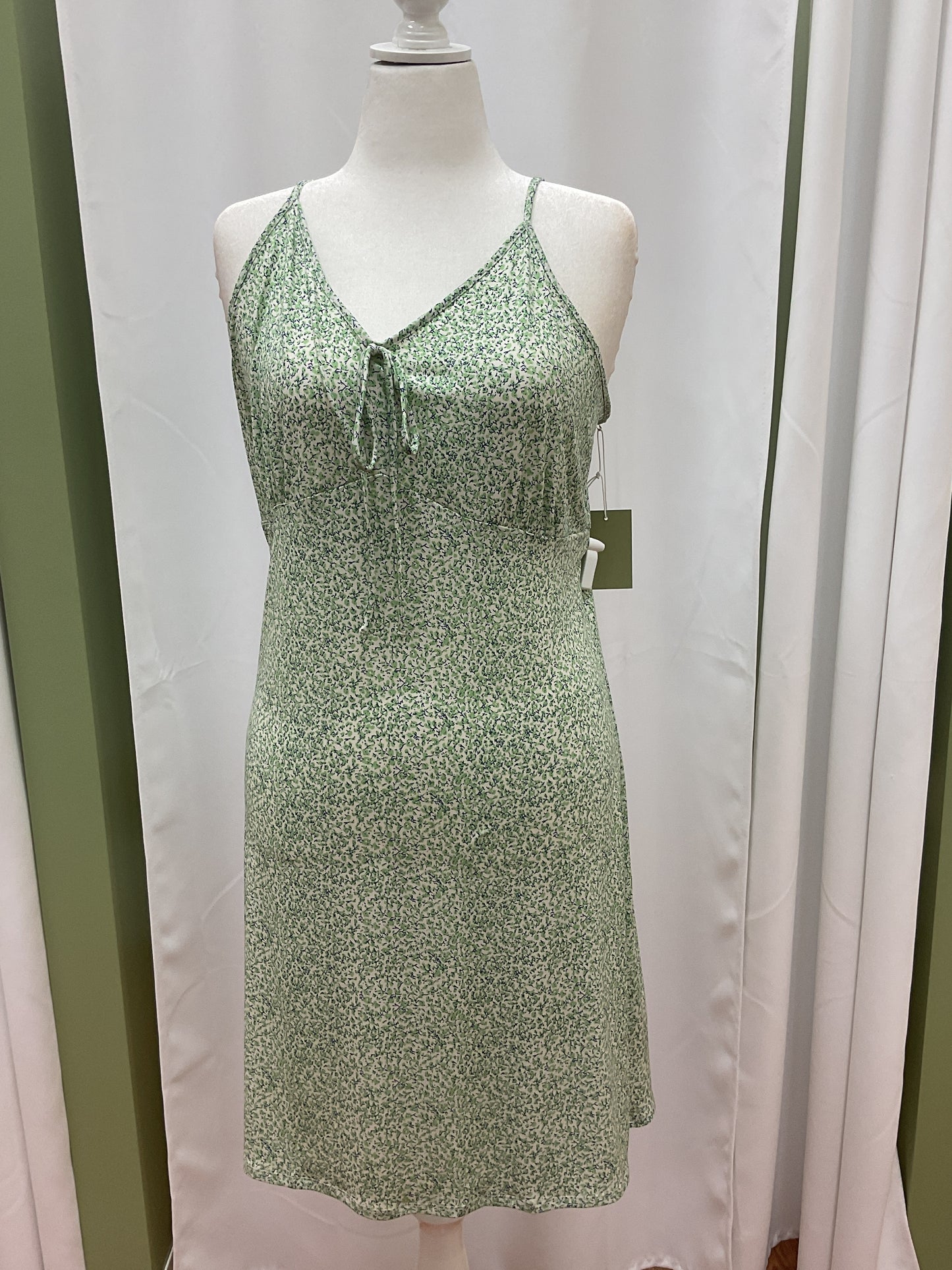 Green Floral Printed Dress