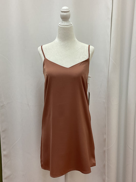 Tan Slick Dress Short