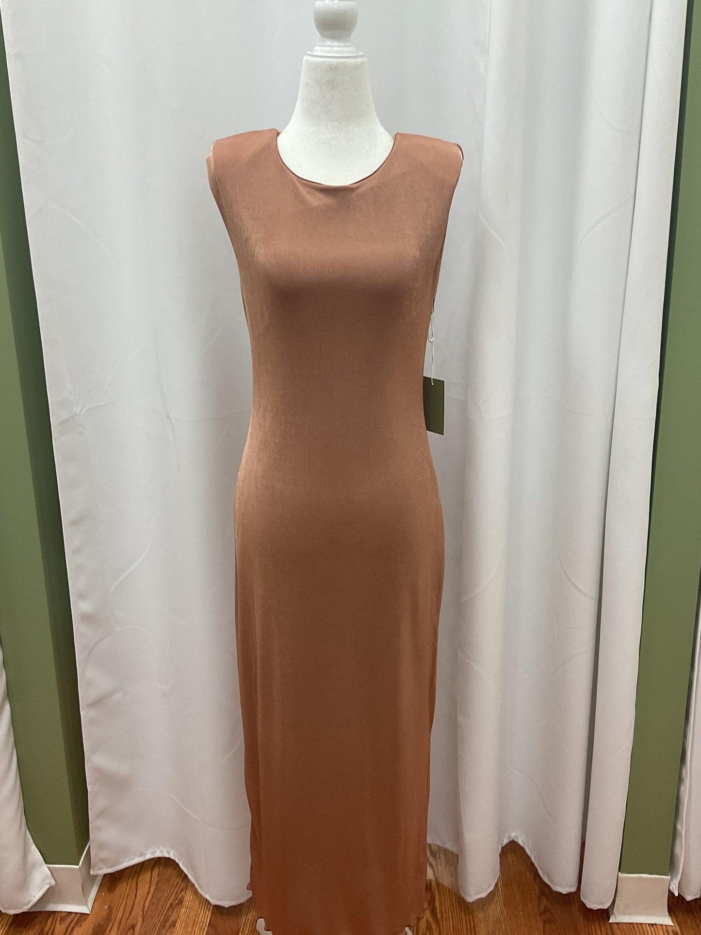 Tan Simple Long Dress