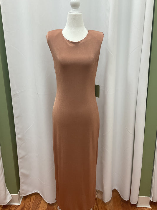 Tan Simple Long Dress