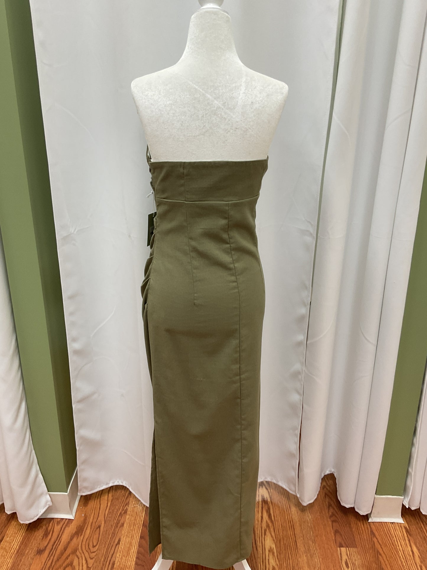 Forest Green Strapless Dress