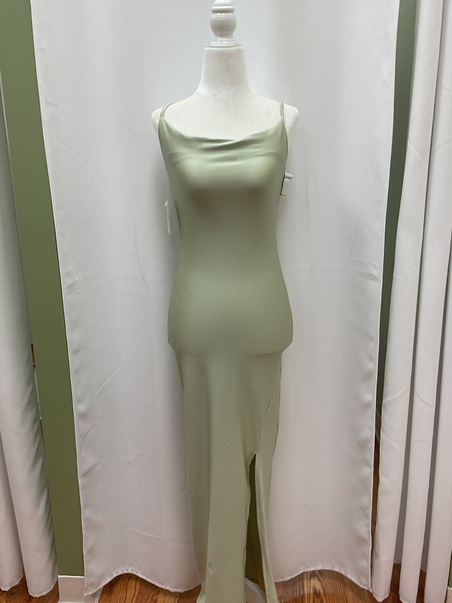 Pistachio Long Elegant Dress