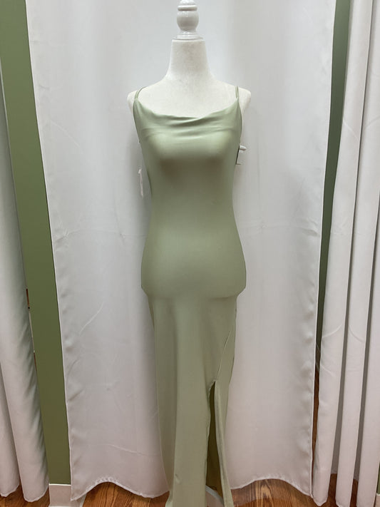 Pistachio Long Elegant Dress