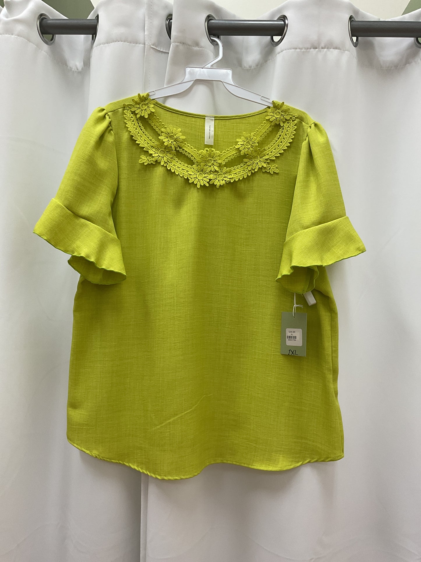 Lime green top