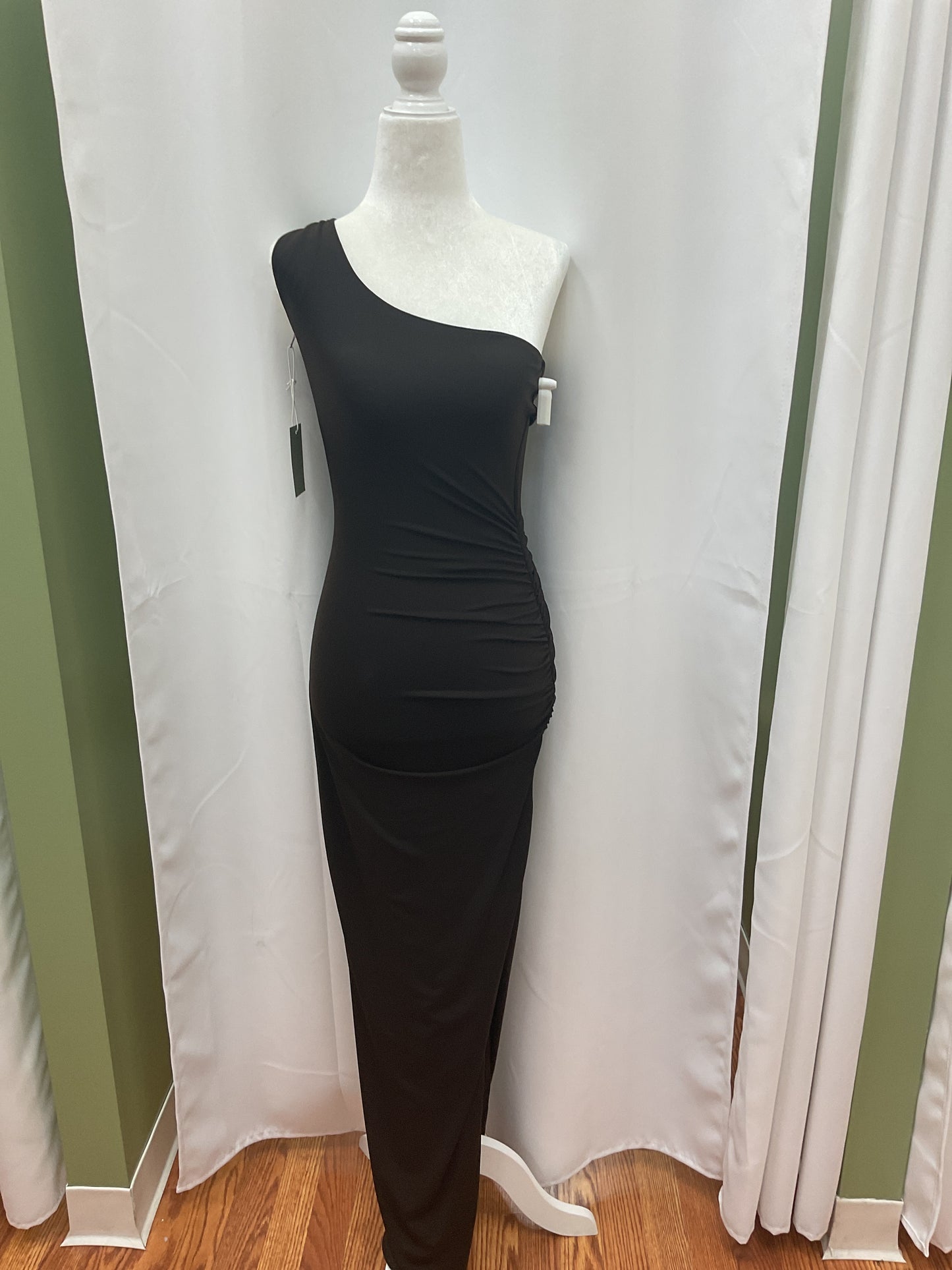 Dark Brown Long side Dress