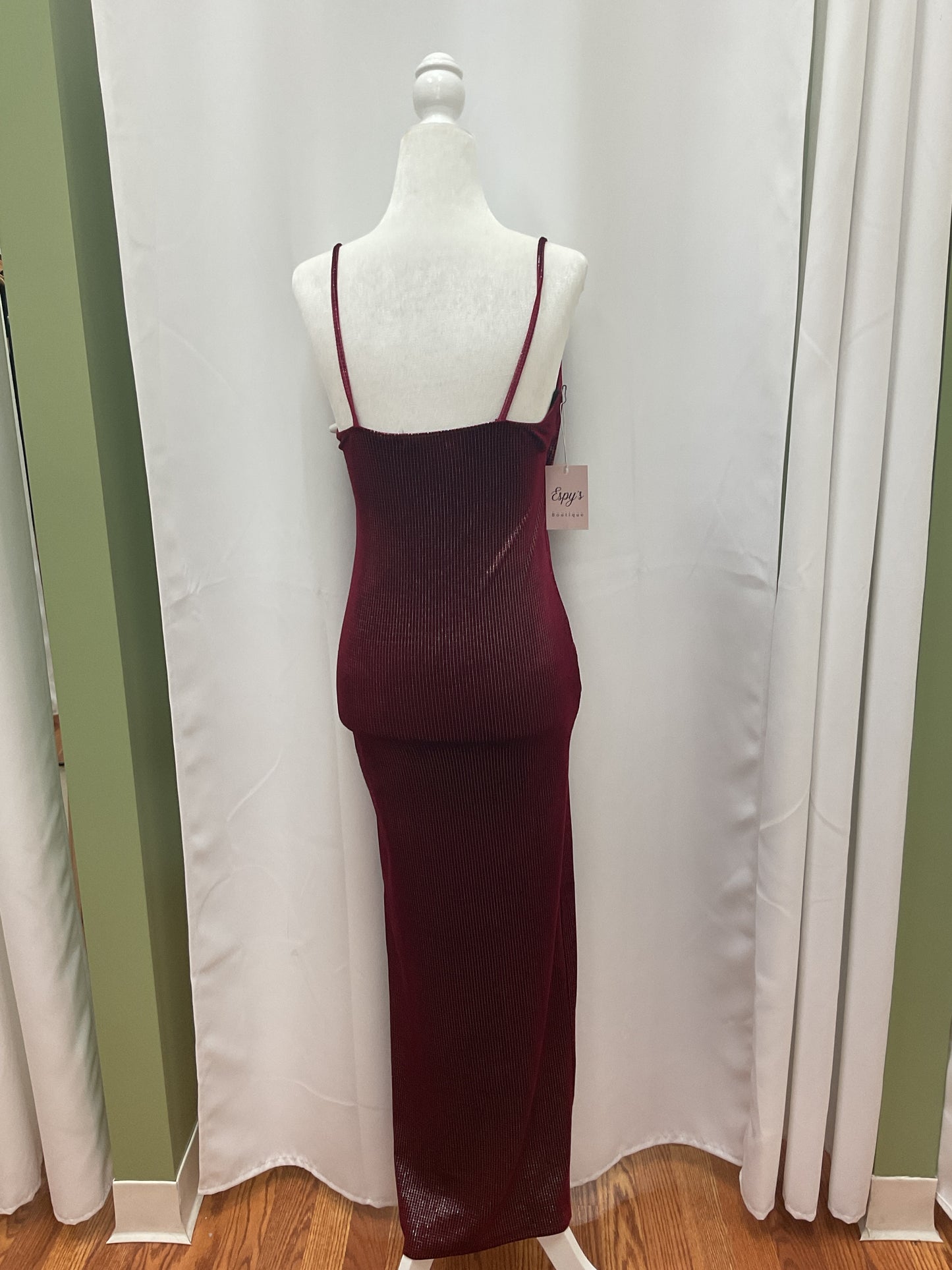 Wine Red Night Party Dress