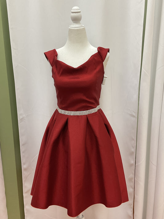 Dark Red Dama Dress