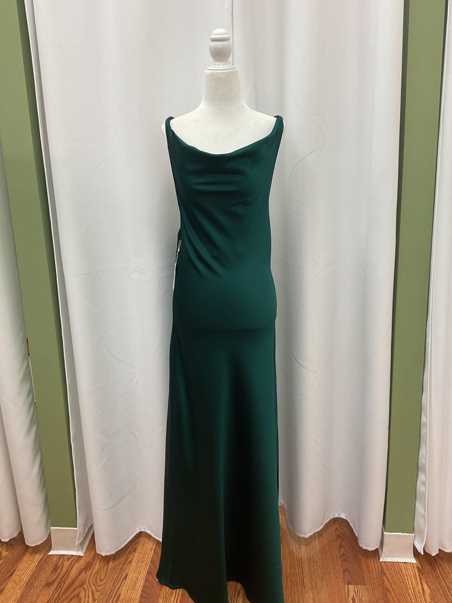 Forest Green Long Elegant Dress