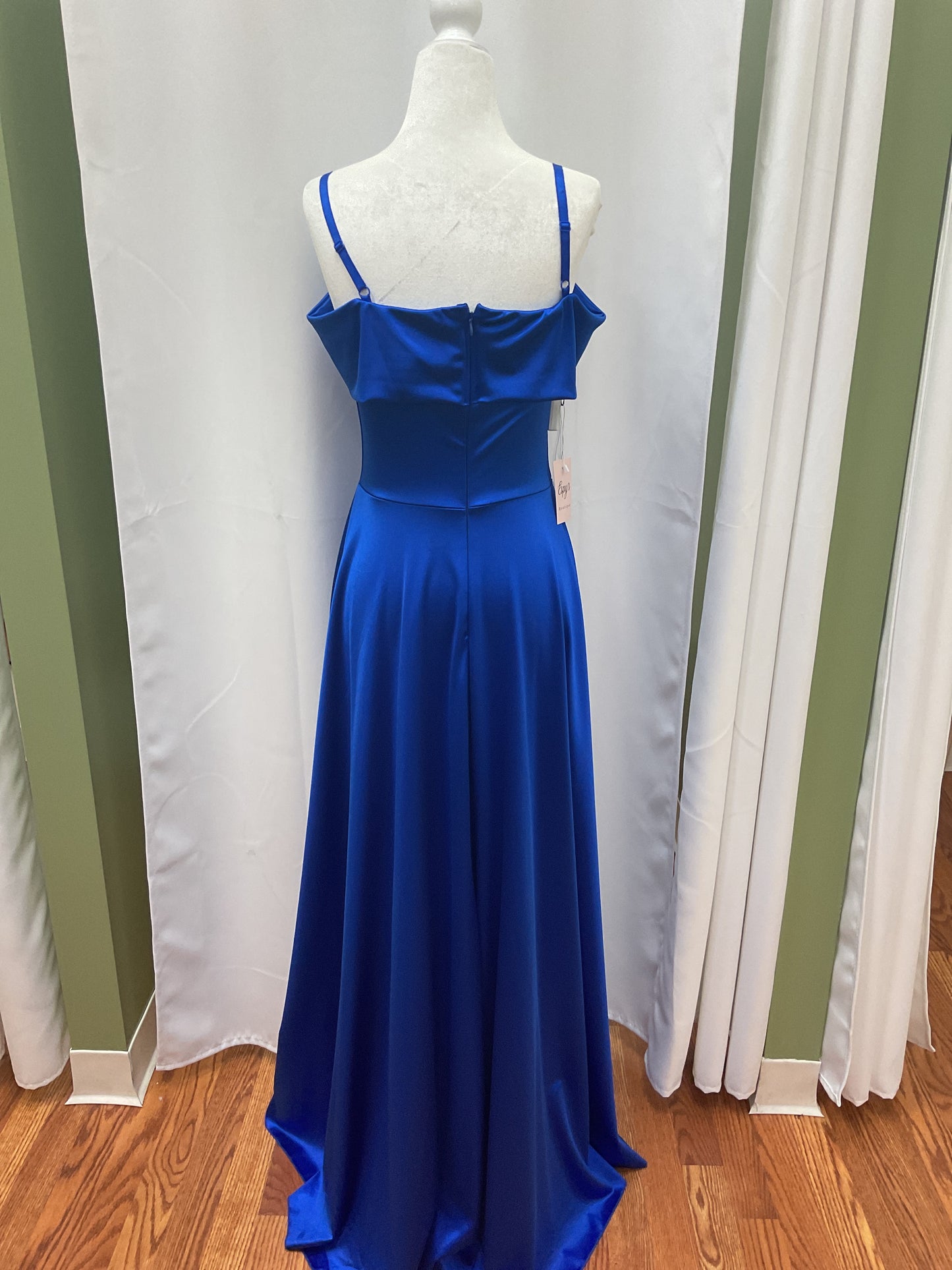 Shiny Royal Blue Dress